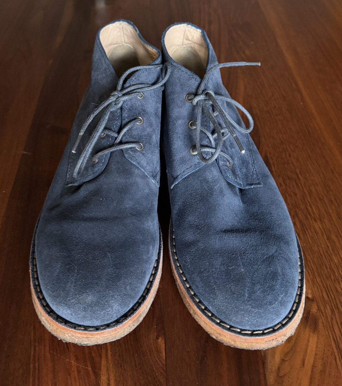 A.P.C. A.P.C. Chukka Boots Blue Suede Size US 10.5 / EU 43-44 - 1 Thumbnail