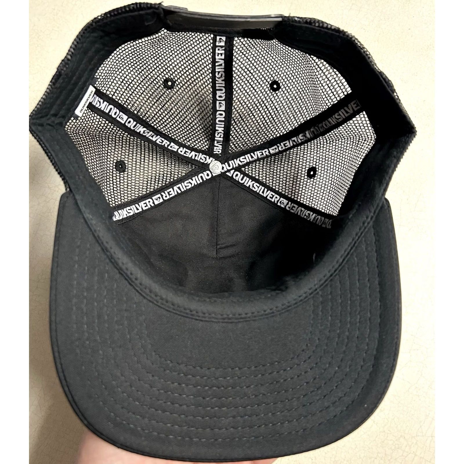 Quiksilver VINTAGE Quiksilver Trucker Hat Cap Adjustable Black White Check Pattern Men Womens One Size Casual Travel Workwear hats Size ONE SIZE - 8 Thumbnail