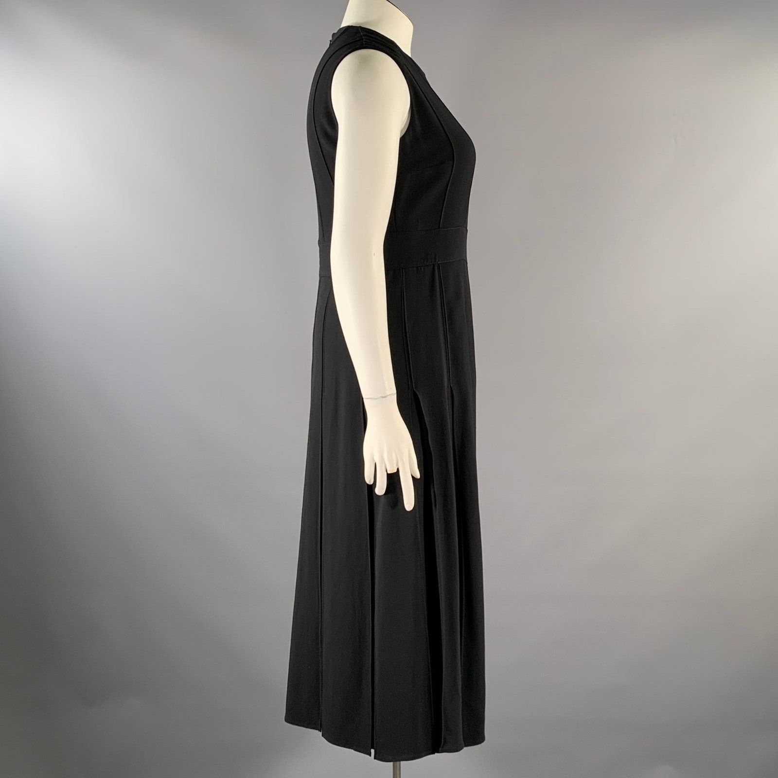 Burberry BURBERRY FW2018 Aria Size 12 Black Sleeveless Long Dress Size XL / US 12-14 / IT 48-50 - 3 Thumbnail