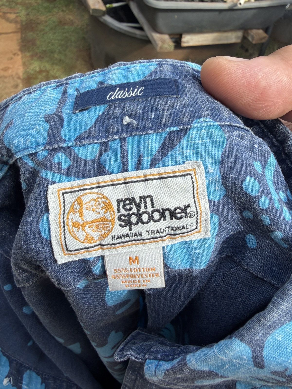 Reyn Spooner PreOwned Reyn Spooner Blue Hawaiian Print Men's M Size US M / EU 48-50 / 2 - 4 Thumbnail
