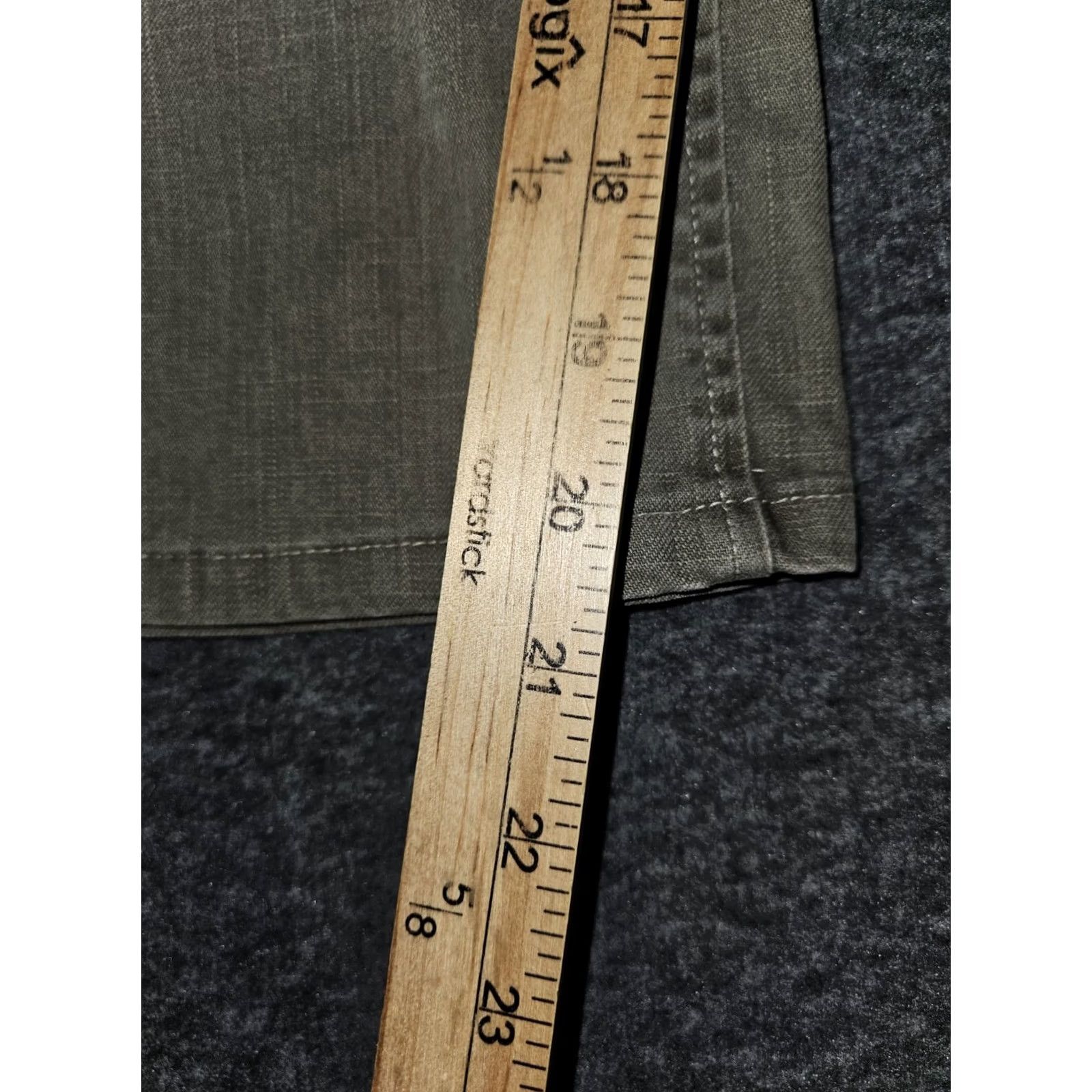 Silver Jeans Co. VINTAGE Silver Jeans Capris Womens 29 Gray Low Rise Flap Pockets Y2K Slit Casual Preppy Size 29" - 5 Thumbnail