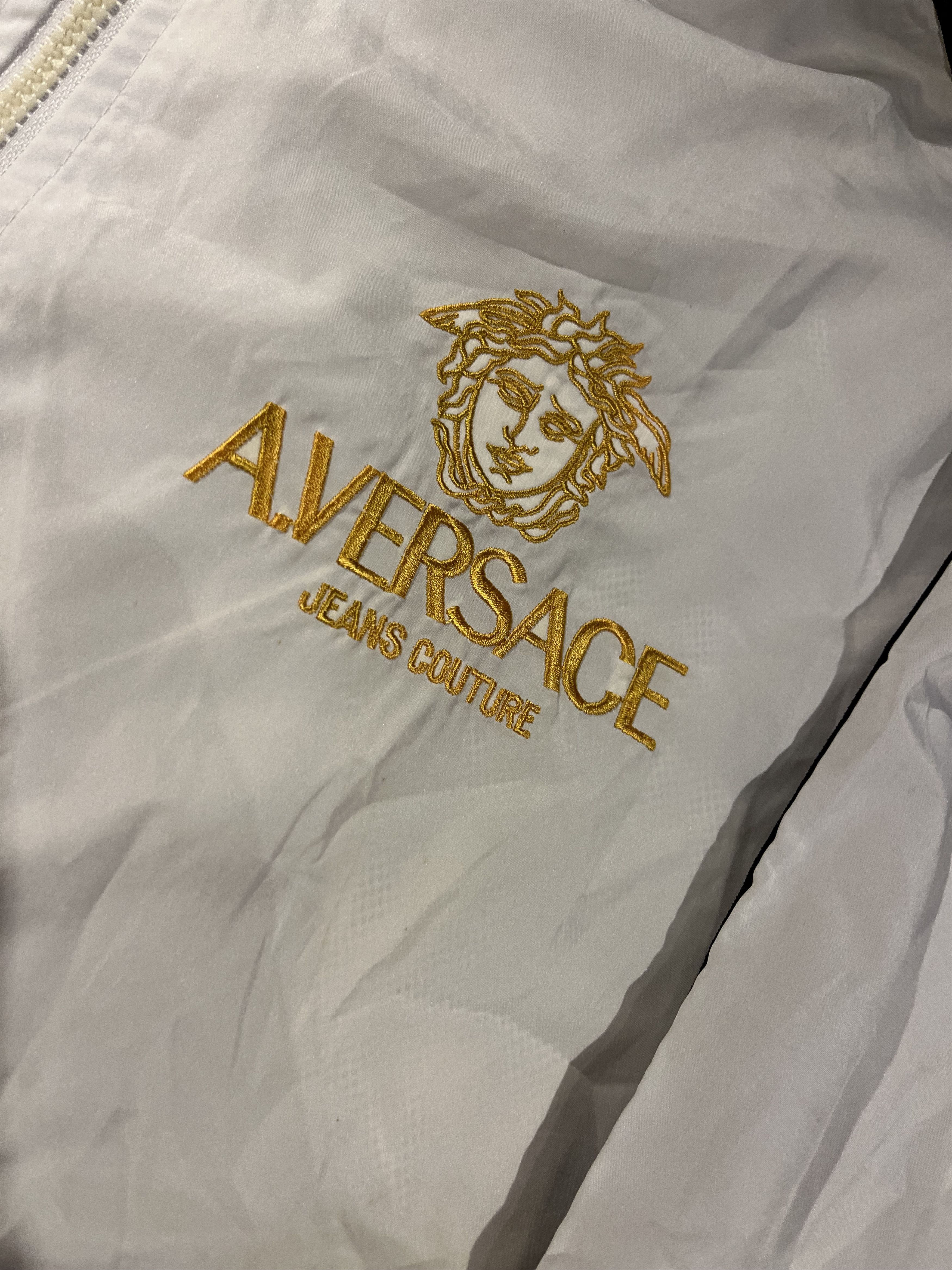 Japanese Brand Alfredo Versace Big Logo Coach Jacket Size US XL / EU 56 / 4 - 5 Thumbnail