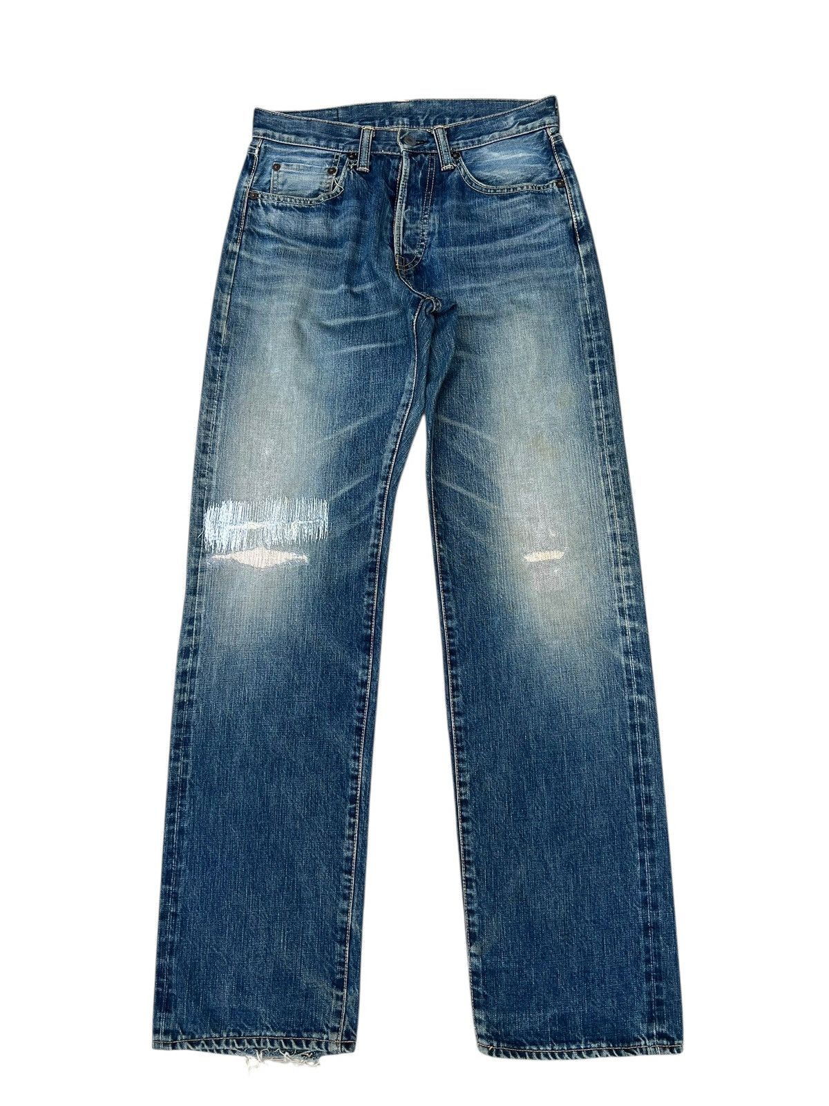Shellac Vintage Acoustic Japan Hidden Rivet Mud Denim Selvedge Jeans Size US 30 / EU 46 - 1 Thumbnail