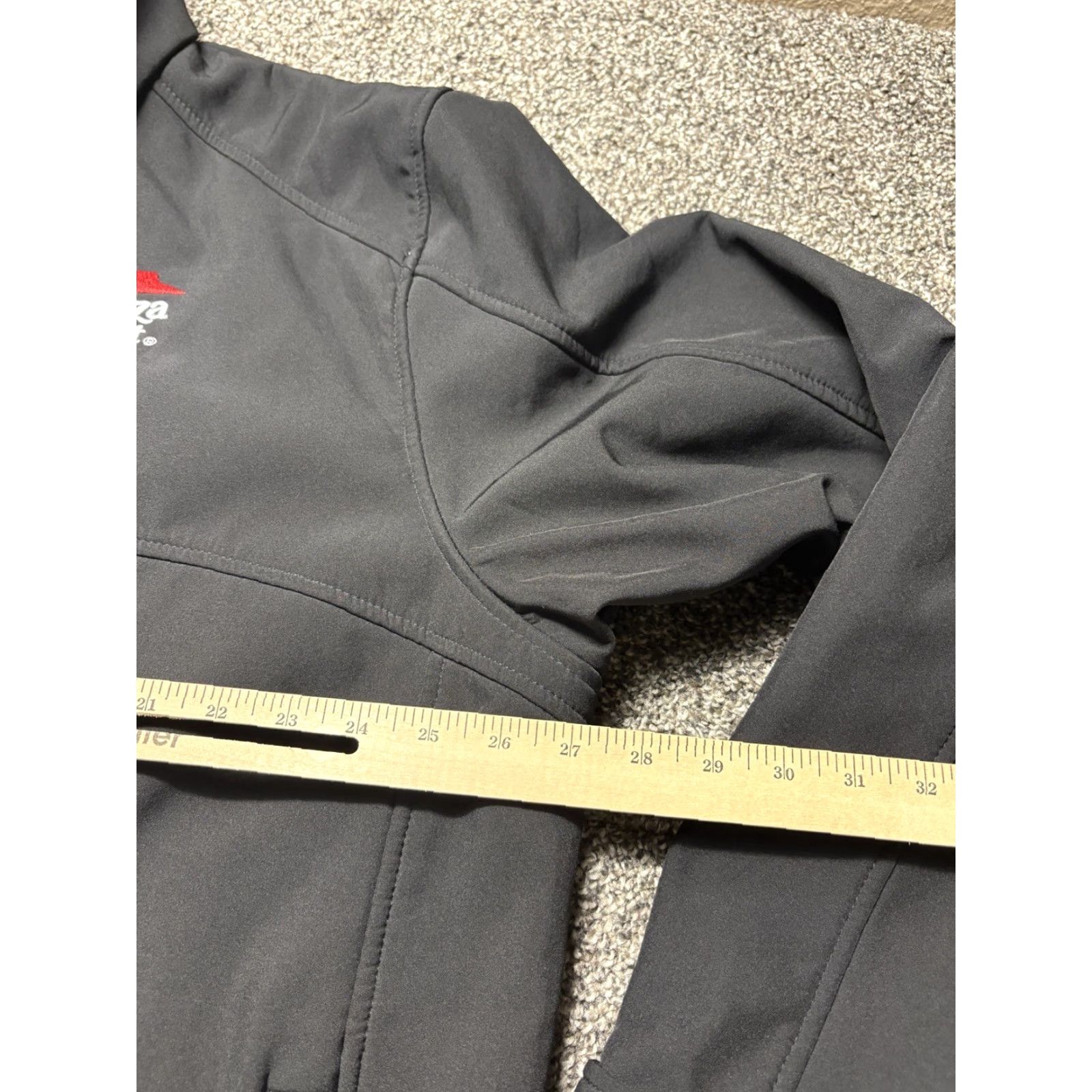 VINTAGE Pizza Hut Employee Jacket Mens 2X Black Workwear Full Zip Soft Shell IQ Apparel