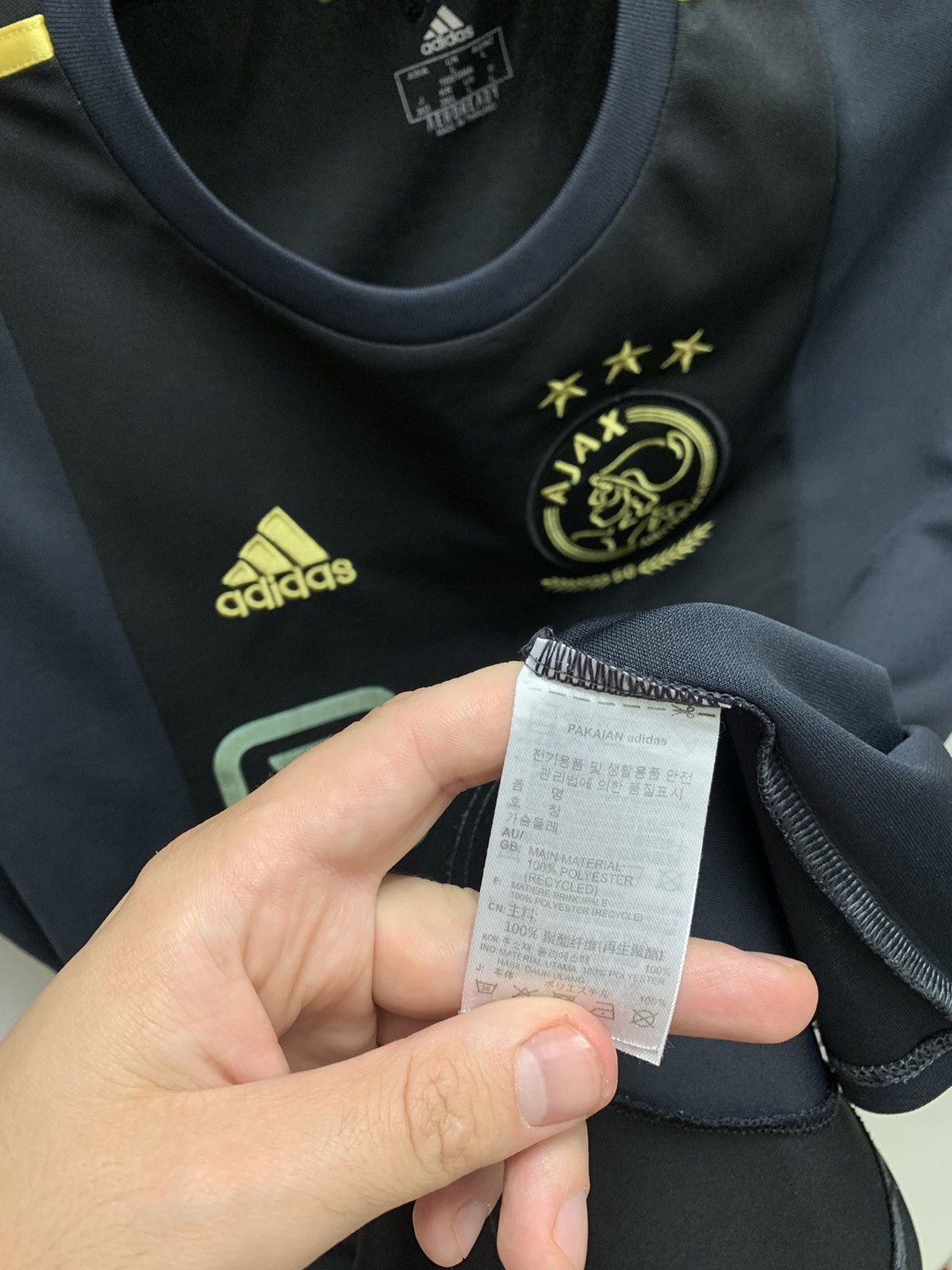 Adidas Ajax adidas soccer jersey L sz Ziggo Size US L / EU 52-54 / 3 - 5 Thumbnail