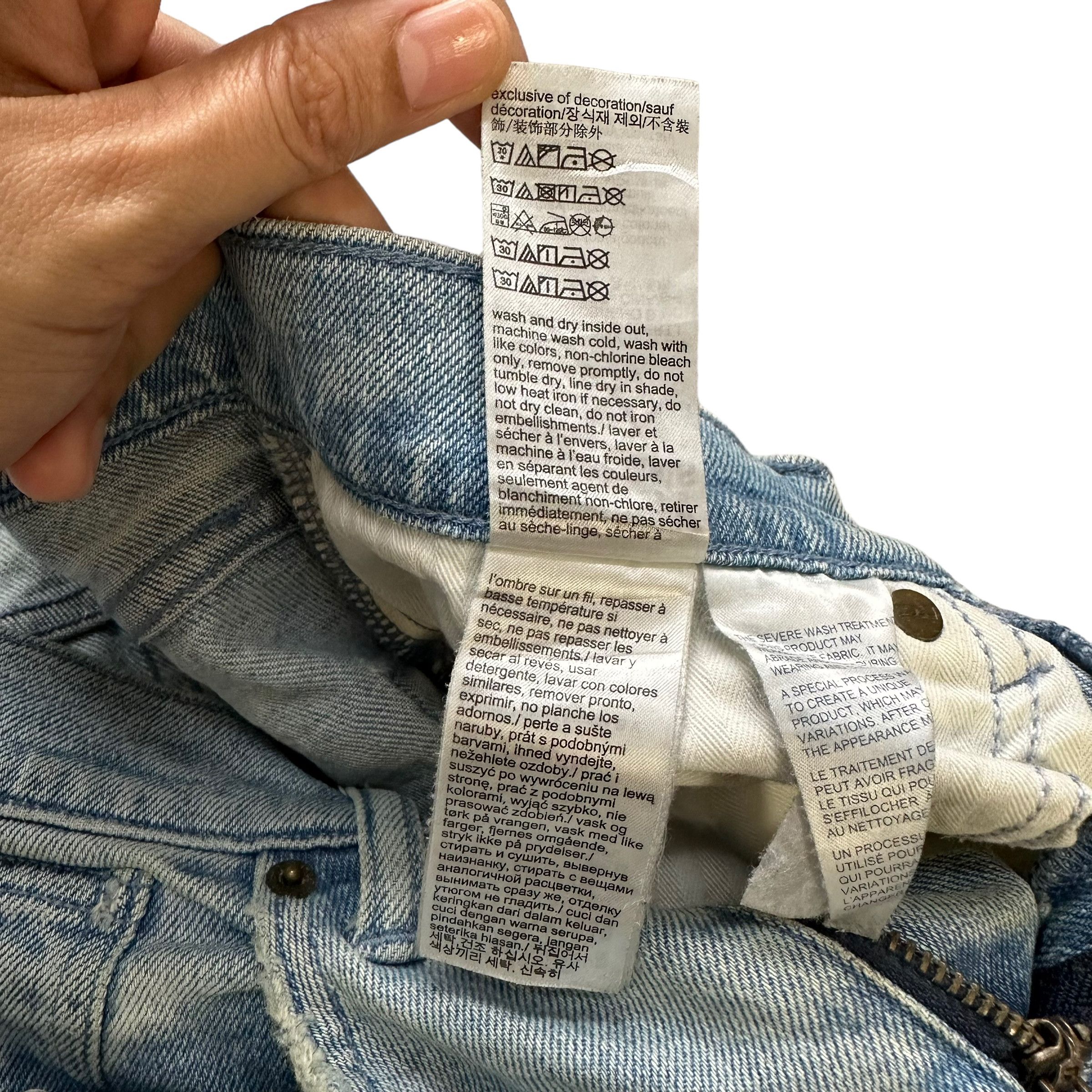 Tommy Hilfiger TOMMY JEANS SLIM FIT WASHED DENIM PANT #9113-58 Size US 28 / EU 44 - 9 Thumbnail
