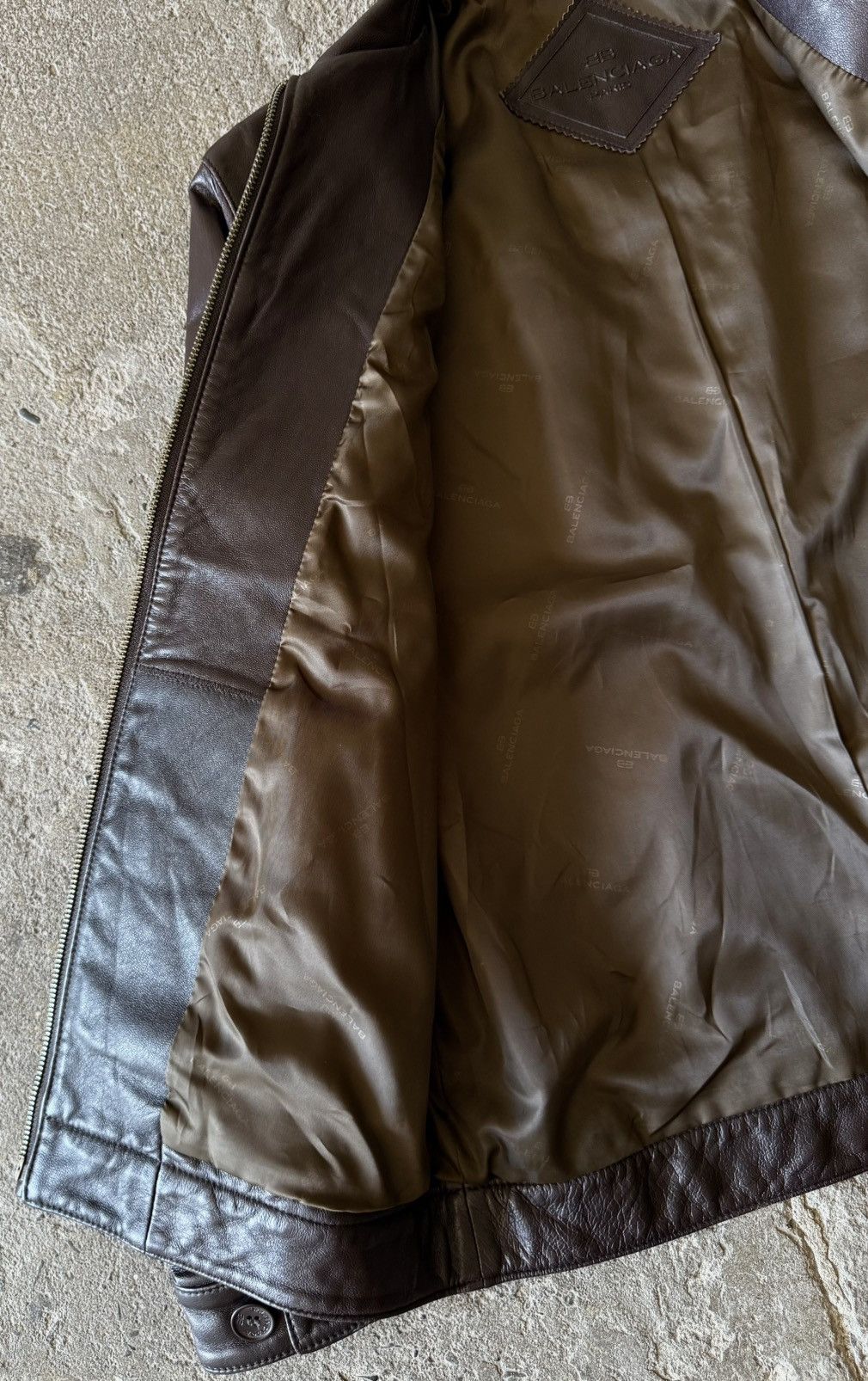 Balenciaga Balenciaga - 1997 -Nicolas Ghesquière -Zip Up Leather Jacket Size US M / EU 48-50 / 2 - 9 Thumbnail