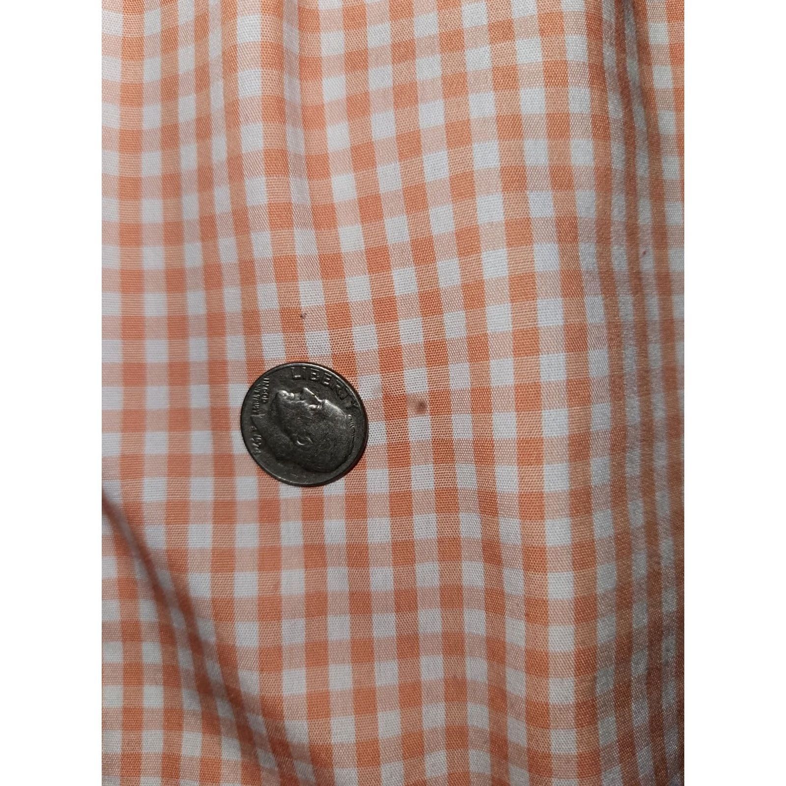 Vintage L.L. Bean Shirt Mens XL Orange Button Down Men Long Sleeve Check Wrinkle Resistant Size US XL / EU 56 / 4 - 7 Thumbnail