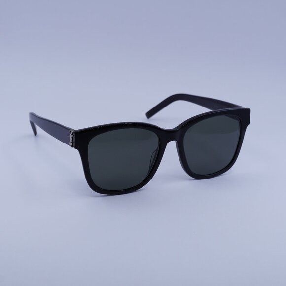 Saint Laurent Paris Saint Laurent SLM68 001 Sunglasses Black Square Frame Size ONE SIZE - 1 Thumbnail