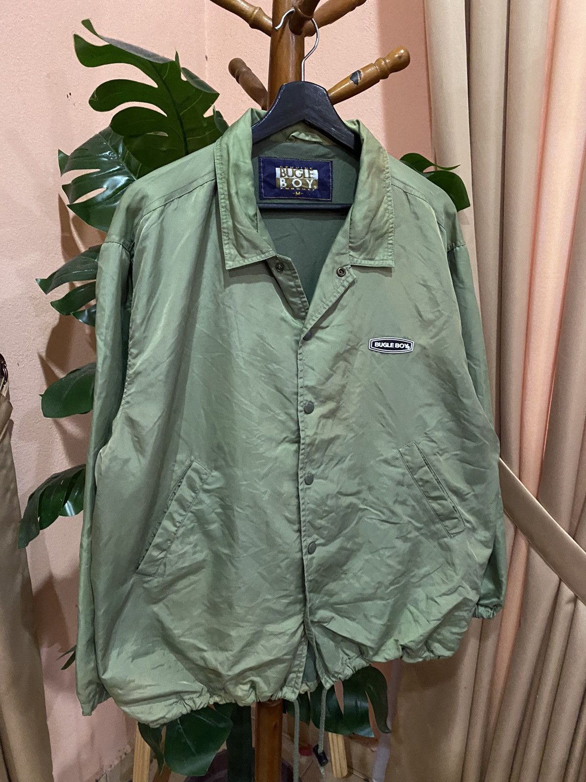 Bugle Boy Vintage 90s Bugle Boy Coach Jacket – Olive Green Lightweight Size US M / EU 48-50 / 2 - 3 Thumbnail