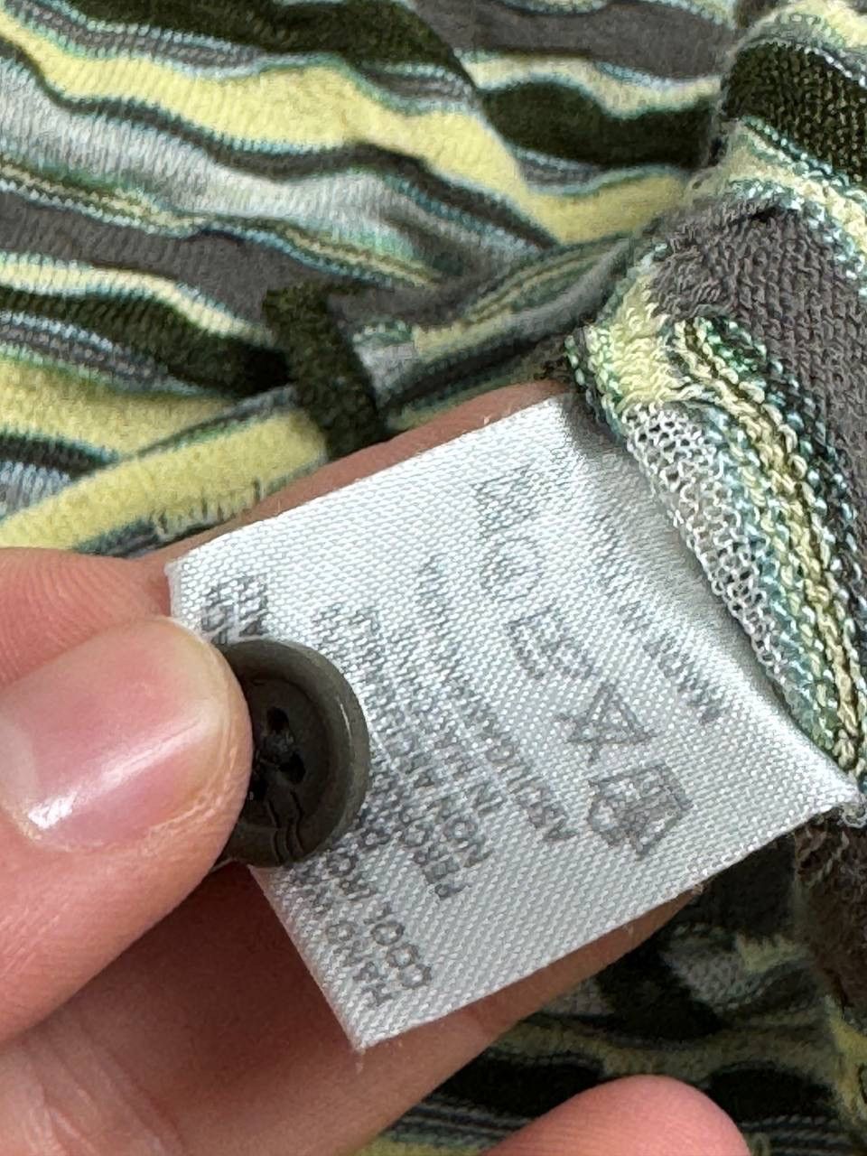 Missoni × Vintage Missoni 3D Striped Long Sleeve V-Neck Cardigan Size L / US 10 / IT 46 - 7 Thumbnail