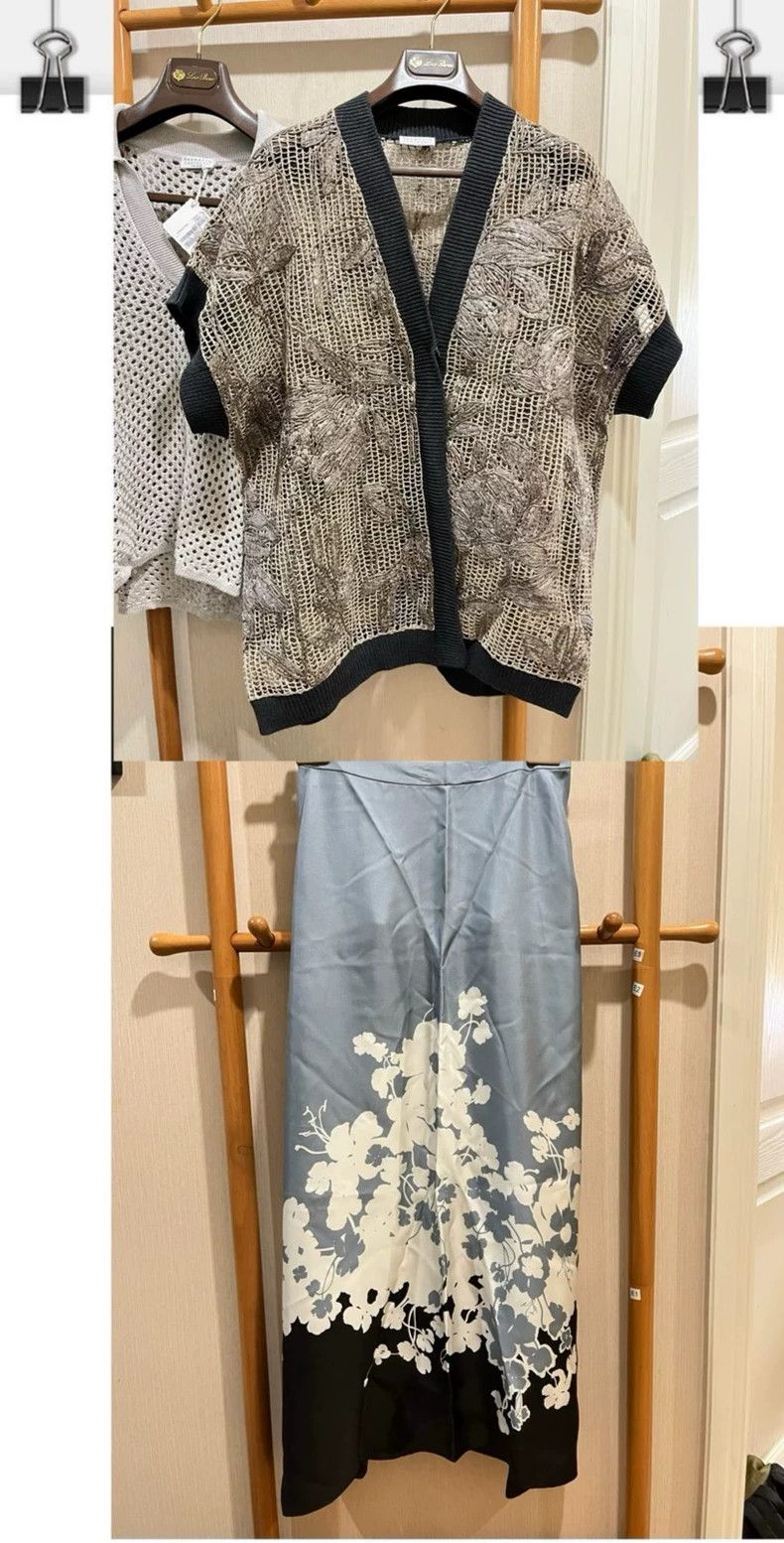 Loro Piana LORO PIANA Floral silk skirt Size 25" / US 0 / IT 36 - 7 Thumbnail
