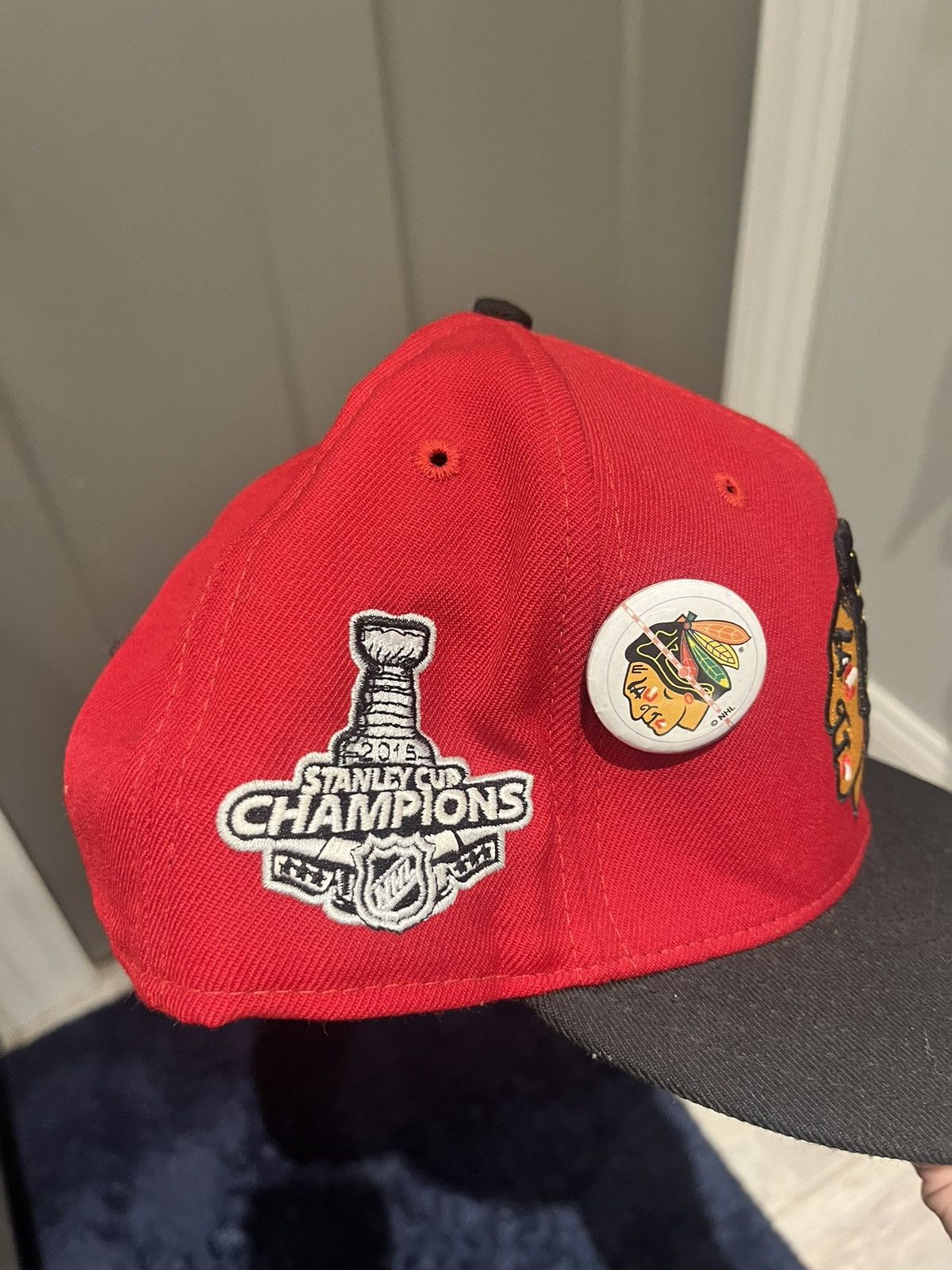 New Era 2015 Stanley Cup Blackhawks Hat Size ONE SIZE - 2 Thumbnail