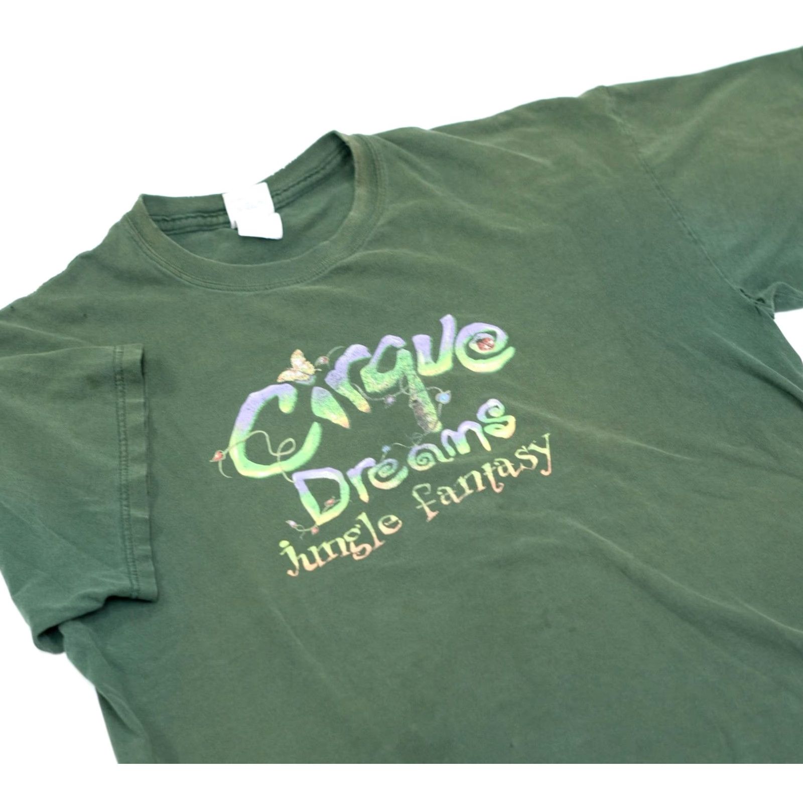 Gildan VINTAGE Gildan T-Shirt Cirque Dreams Jungle Fantasy Shirt Green XL Adults Size US XL / EU 56 / 4 - 2 Thumbnail