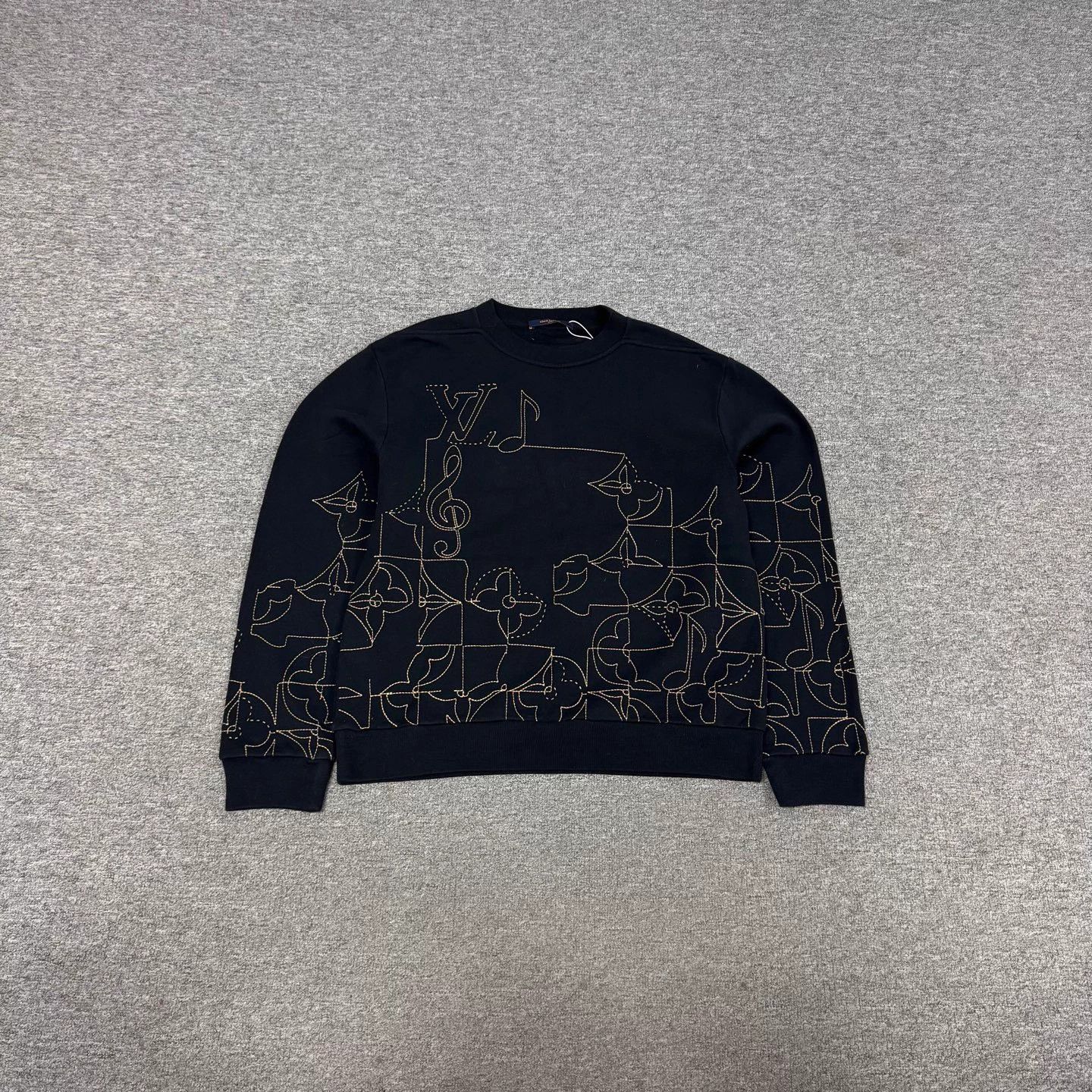Louis Vuitton LV 3-Monogram Musical Note Embroidered Sweatshirt M Size US M / EU 48-50 / 2 - 1 Thumbnail