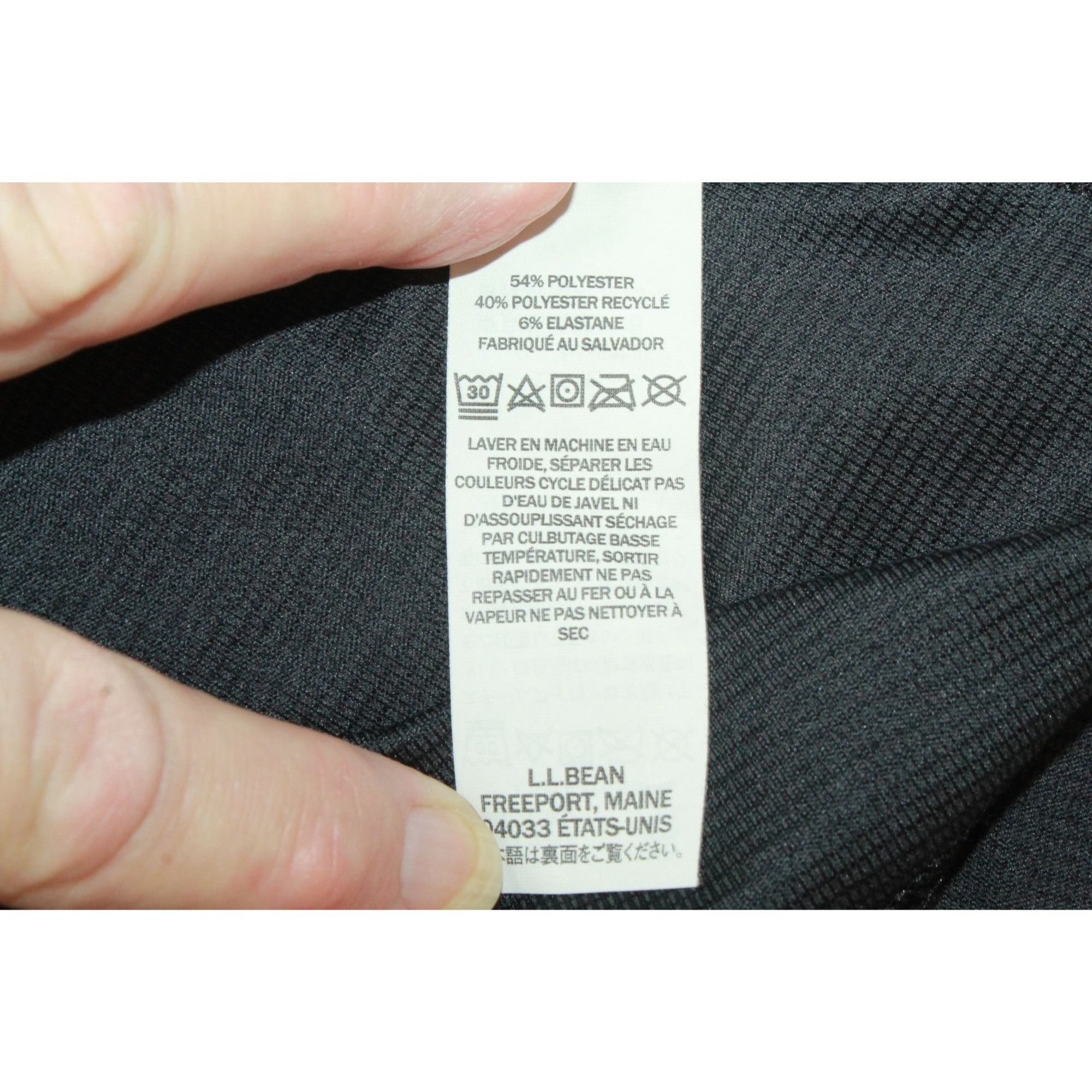 L.L. Bean LL Bean Men's Midweight Base Layer Quarter Zip Black Stretch Size US L / EU 52-54 / 3 - 10 Thumbnail