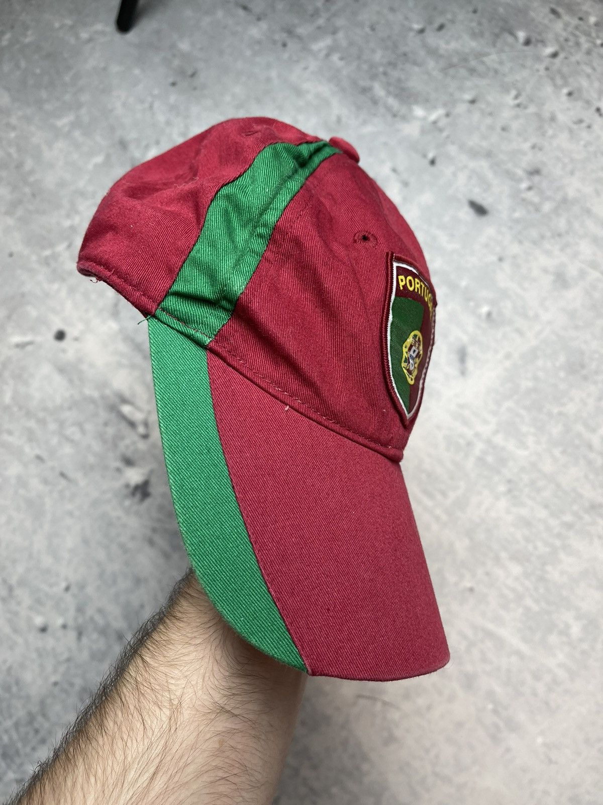 Vintage Portugal cap centre logo hat Size ONE SIZE - 2 Thumbnail