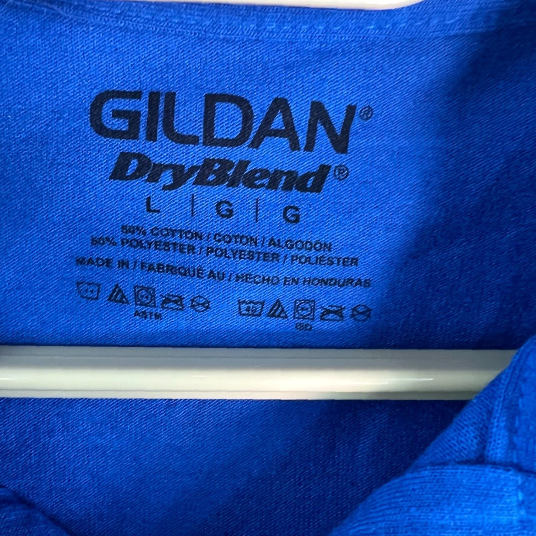 Gildan VINTAGE Gildan Active Wear Polo Shirt Men 2XL Blue 30 in Chest 42 in Regular Short Sleeve Collared US A SELLER Men Polo Size US XXL / EU 58 / 5 - 3 Thumbnail