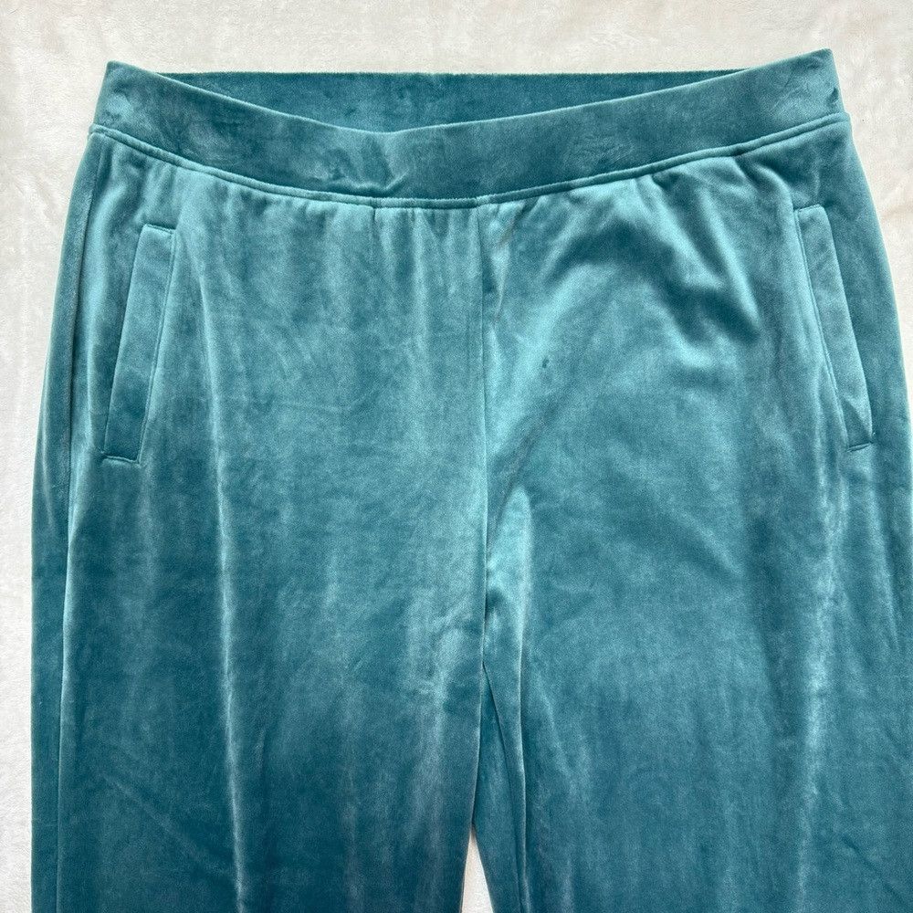 Chicos New Chico's Zenergy Velour Teal Jogger Size 2 US L Size 36" / US 14 / IT 50 - 7 Thumbnail