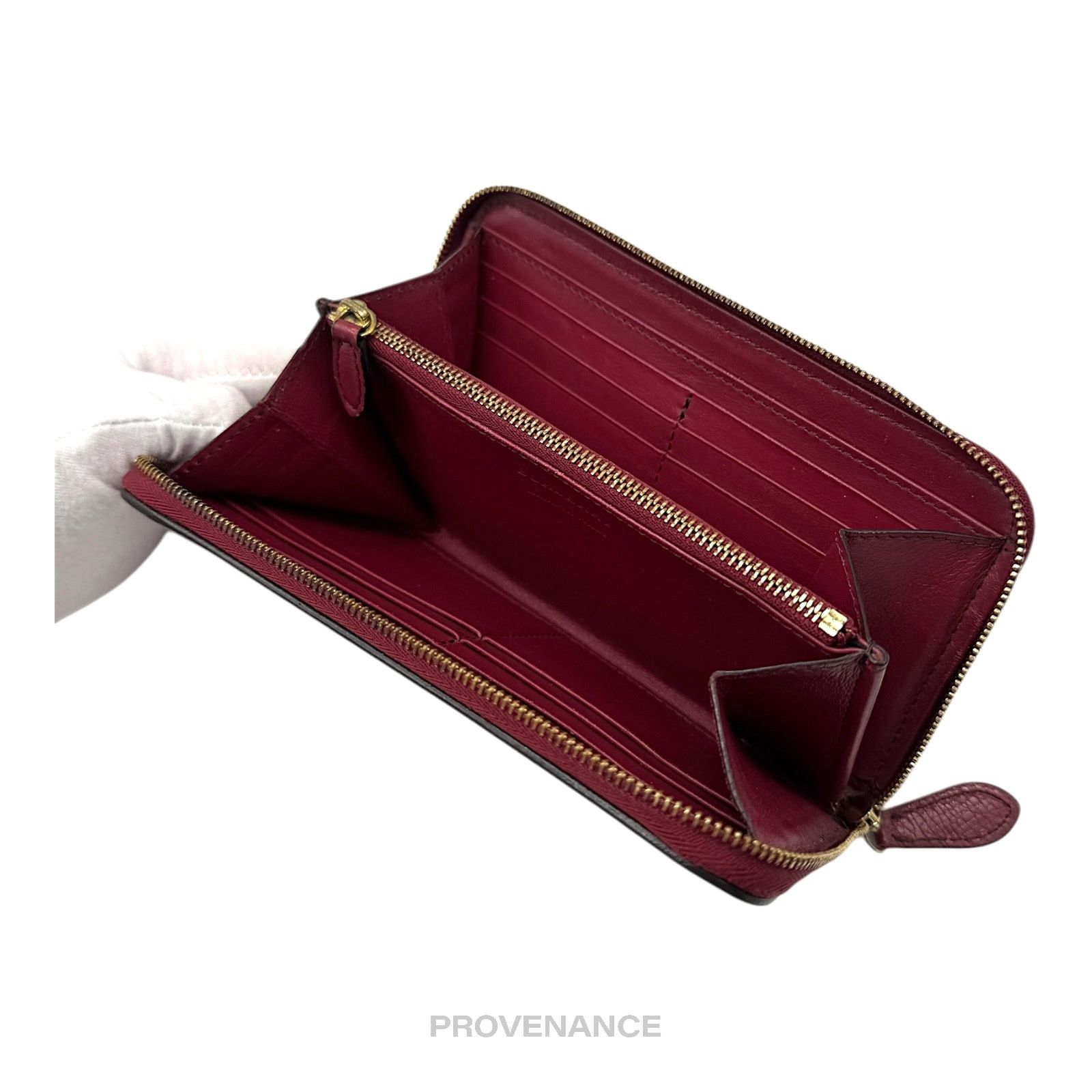 Burberry 🔴 Burberry Logo Zip Long Wallet - Red Nova Check Size ONE SIZE - 8 Thumbnail