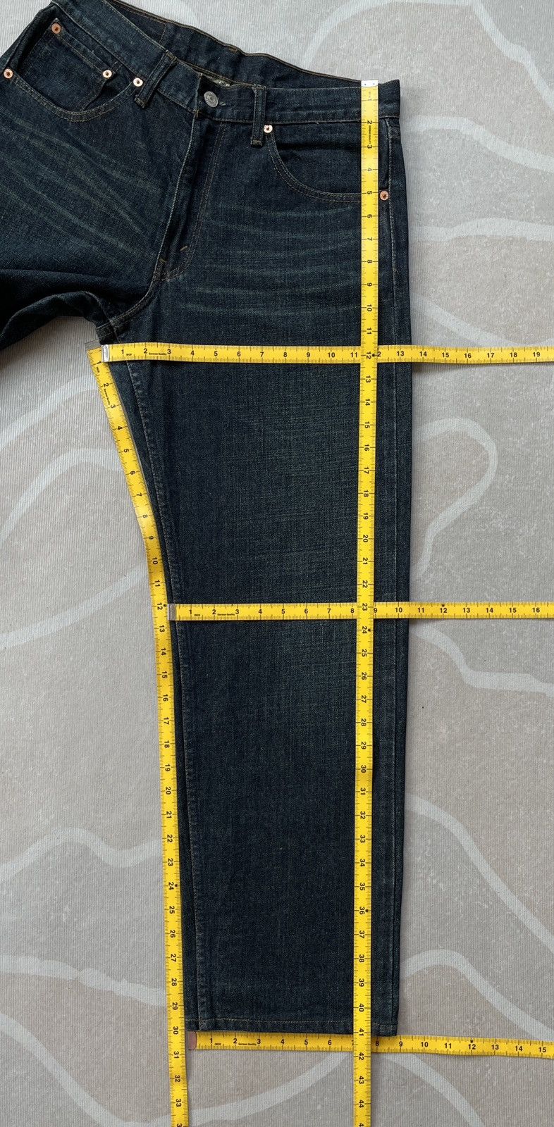 Le Grande Bleu (L.G.B.) Levis 539 Straight Jeans (LG131) Size US 31 - 15 Thumbnail