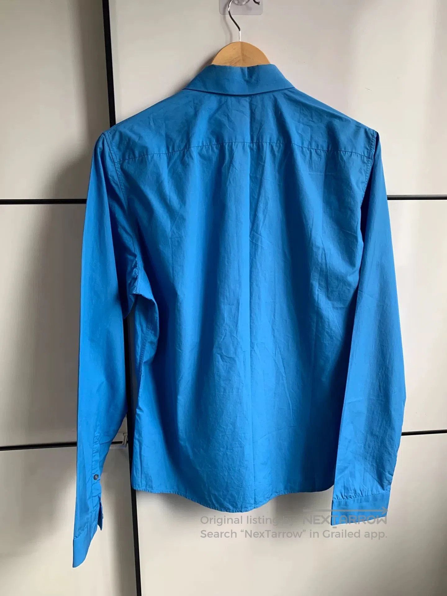 Jil Sander Jil Sander Blue Cargo Pocket Shirt. Size US XL / EU 56 / 4 - 2 Thumbnail