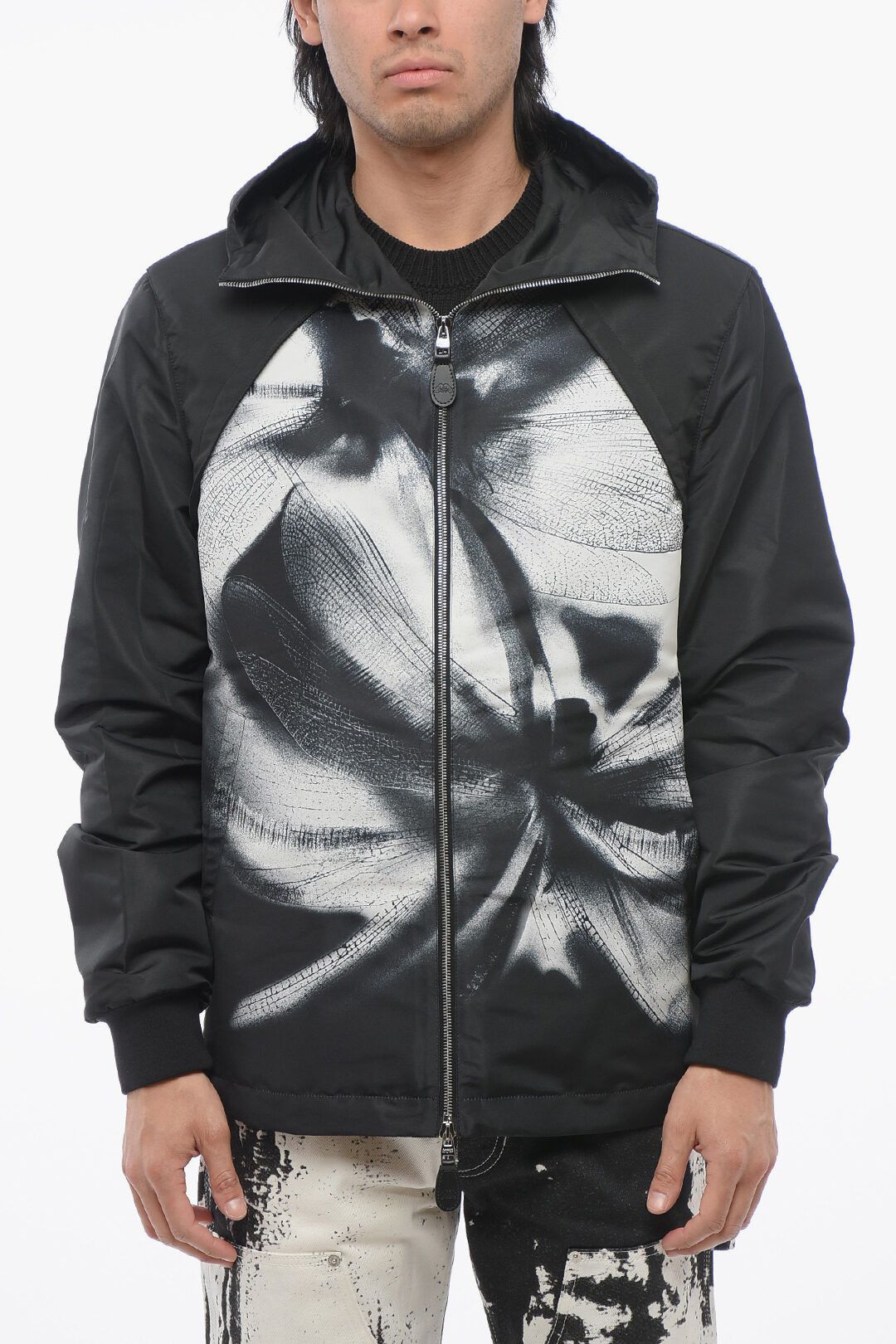 Alexander McQueen og1mm0925 Windbreaker Jacket in Black Size US L / EU 52-54 / 3 - 1 Thumbnail