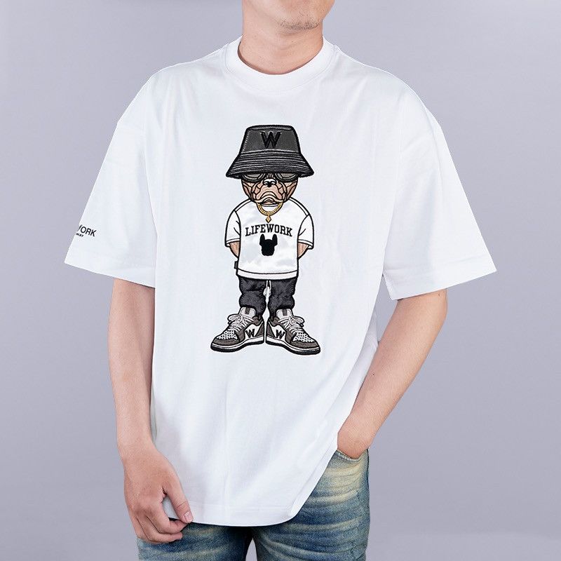 Other Lifework Hipdog Applique White Tee Size US L / EU 52-54 / 3 - 2 Thumbnail