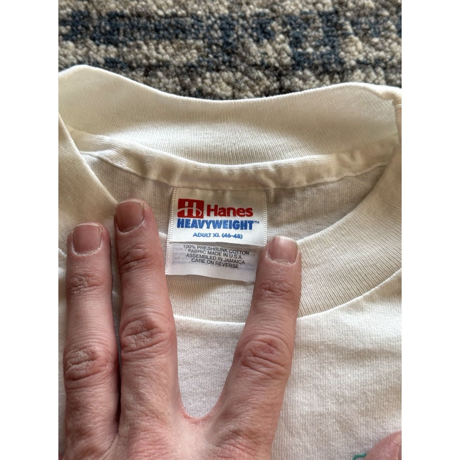 Hanes VINTAGE The Flinstones Movie Promo T Shirt XL Universal City Studios 90s Hanes Mens White Cotton Crew Neck Short Sleeve Logo 1990s Size US XL / EU 56 / 4 - 4 Thumbnail