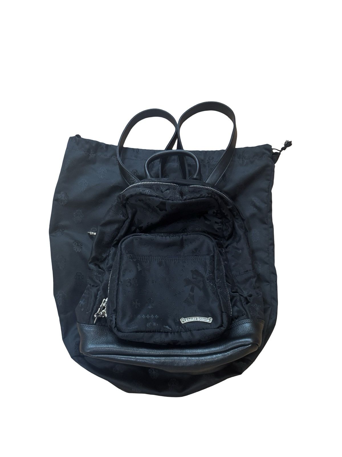 クロムハーツ7th Grade Nylon Mini Backpack Chrome Hearts 7th Grade Stencil Nylon Mini Backpack | Grailed