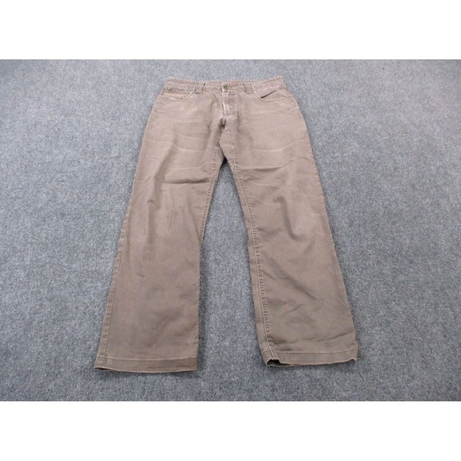 Prana Prana Pants Men 32 X 32 Beige Denim Straight Bootcut Stretch Breathable Casual Size US 32 / EU 48 - 2 Thumbnail