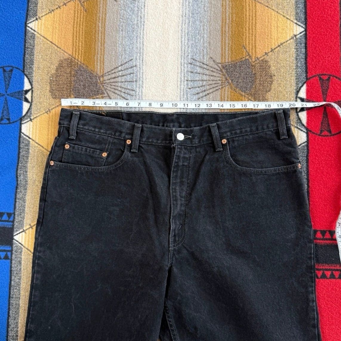 Levi's VINTAGE Levi’s 550 Black Denim Jeans 40x29 Men Regular Straight Zip Button Canada 90s Size US 40 / EU 56 - 5 Thumbnail