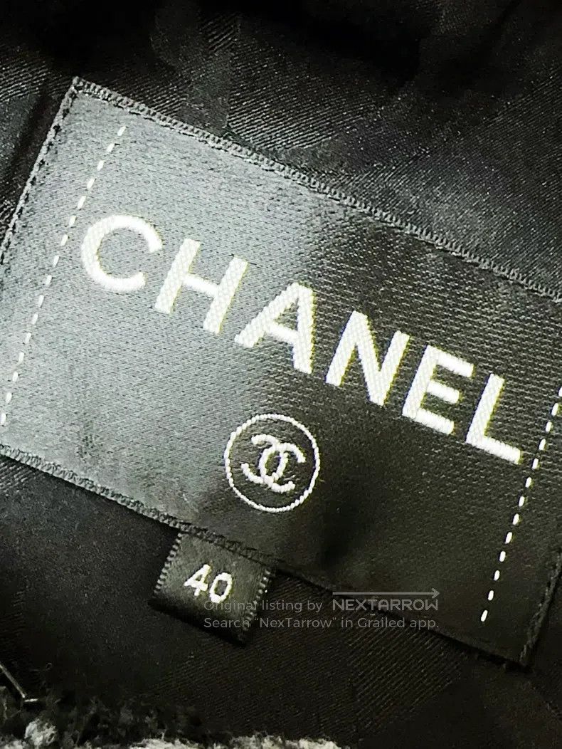 Chanel Chanel 22K black and gray colour block plaid four-pocket t Size S / US 4 / IT 40 - 5 Thumbnail