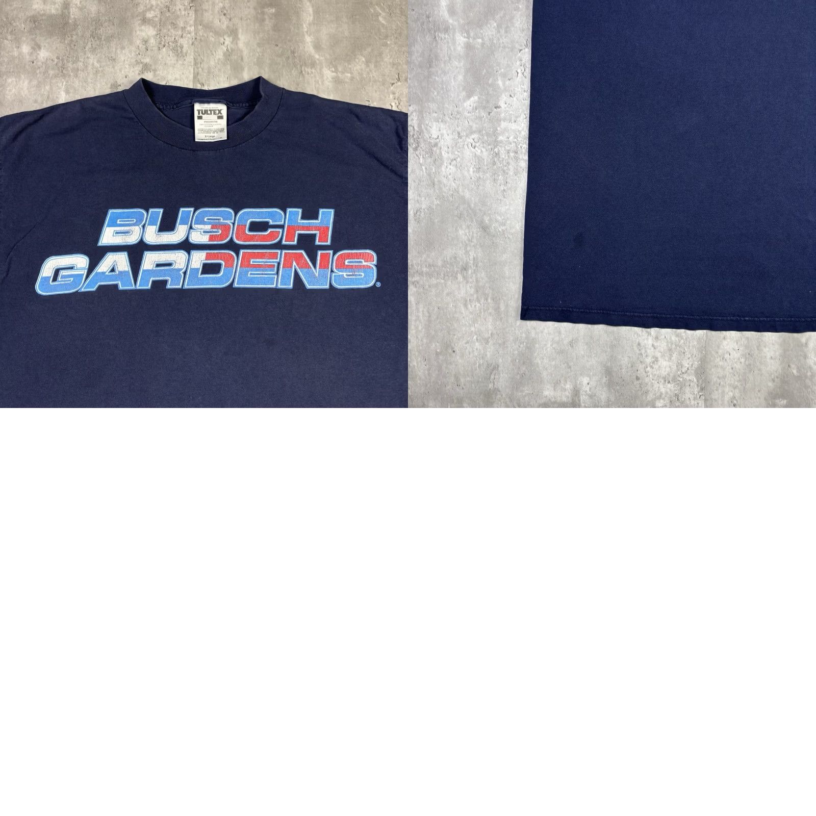 Tultex VINTAGE Busch Gardens T Shirt Navy Blue Adult XL 90s Size US XL / EU 56 / 4 - 8 Thumbnail