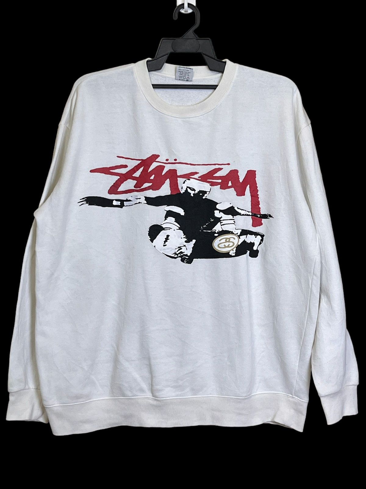 Stussy NICE💥💥AUTHENTIC STUSSY BIG LOGO PULLOVER SWEATSHIRT Size US XXL / EU 58 / 5 - 1 Thumbnail