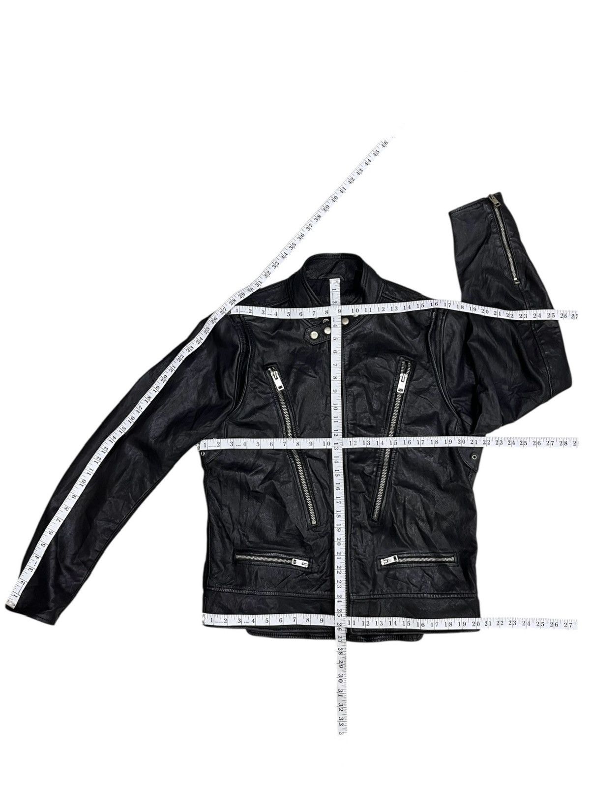 Diesel 🔥FYE💥Diesel “Silence/Noise” Moto Leather Jacket Rare Size US M / EU 48-50 / 2 - 12 Thumbnail