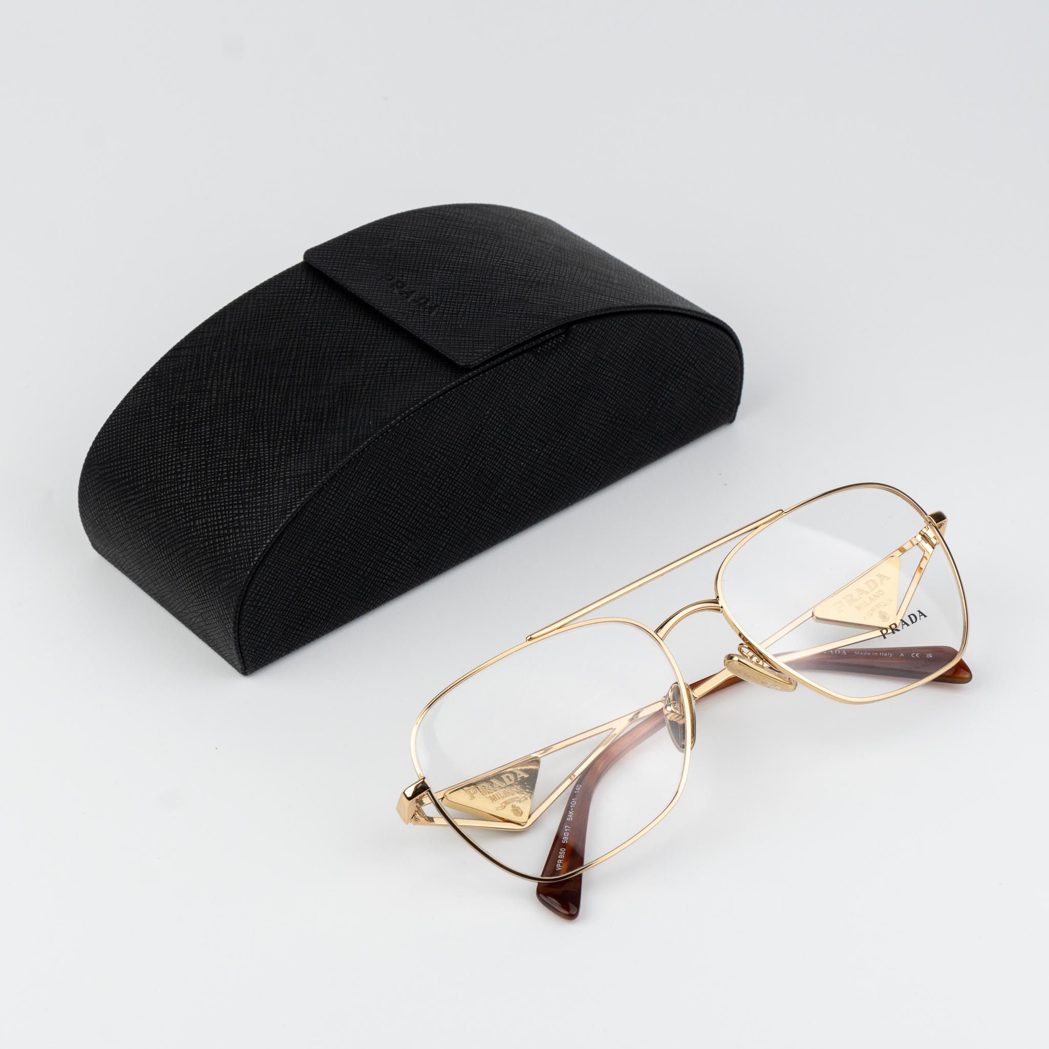 Prada Prada Women Eyeglasses Rectangle PRB50V 5AK1O1 NEW AUTHENTIC Size ONE SIZE - 1 Thumbnail