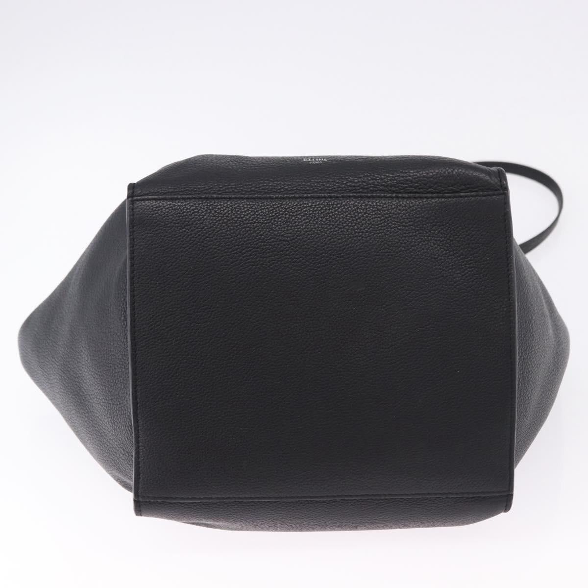 Celine CELINE Big Bag Small Leather 2way Black Silver Auth 193536V Size ONE SIZE - 5 Thumbnail