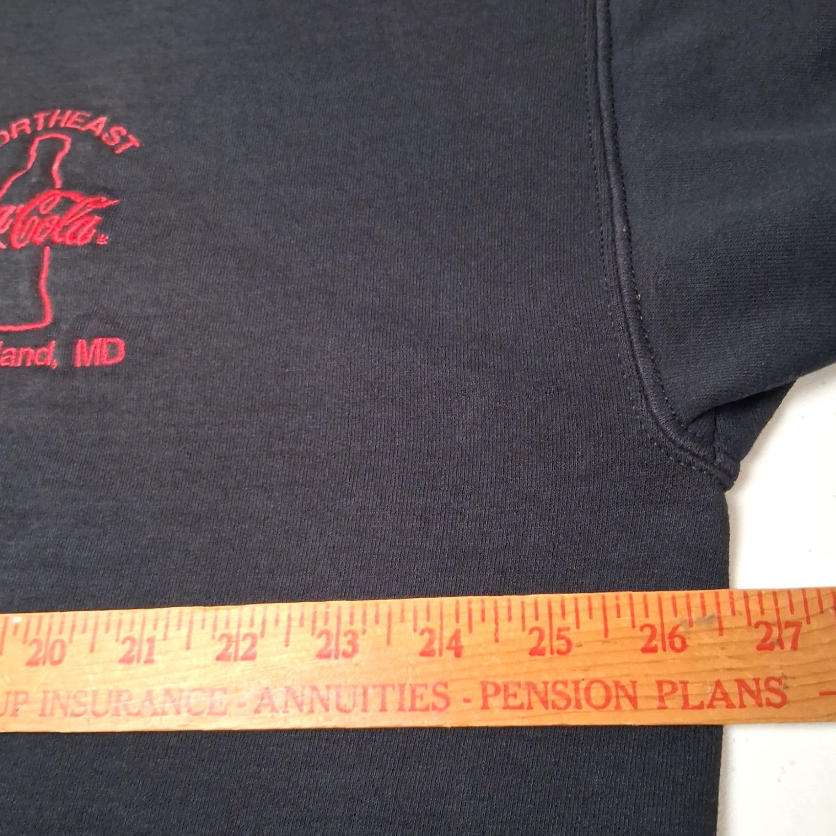 Gildan VINTAGE Coca Cola Sweatshirt XL Crewneck Distressed Embroidered Gildan Ultra Blend Black Size US XL / EU 56 / 4 - 6 Thumbnail