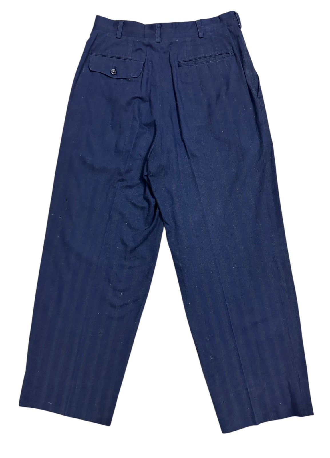 Comme des Garcons Homme 🇯🇵 CDG HOMME Vintage Blue Stripes Pants Size US 29 - 3 Thumbnail