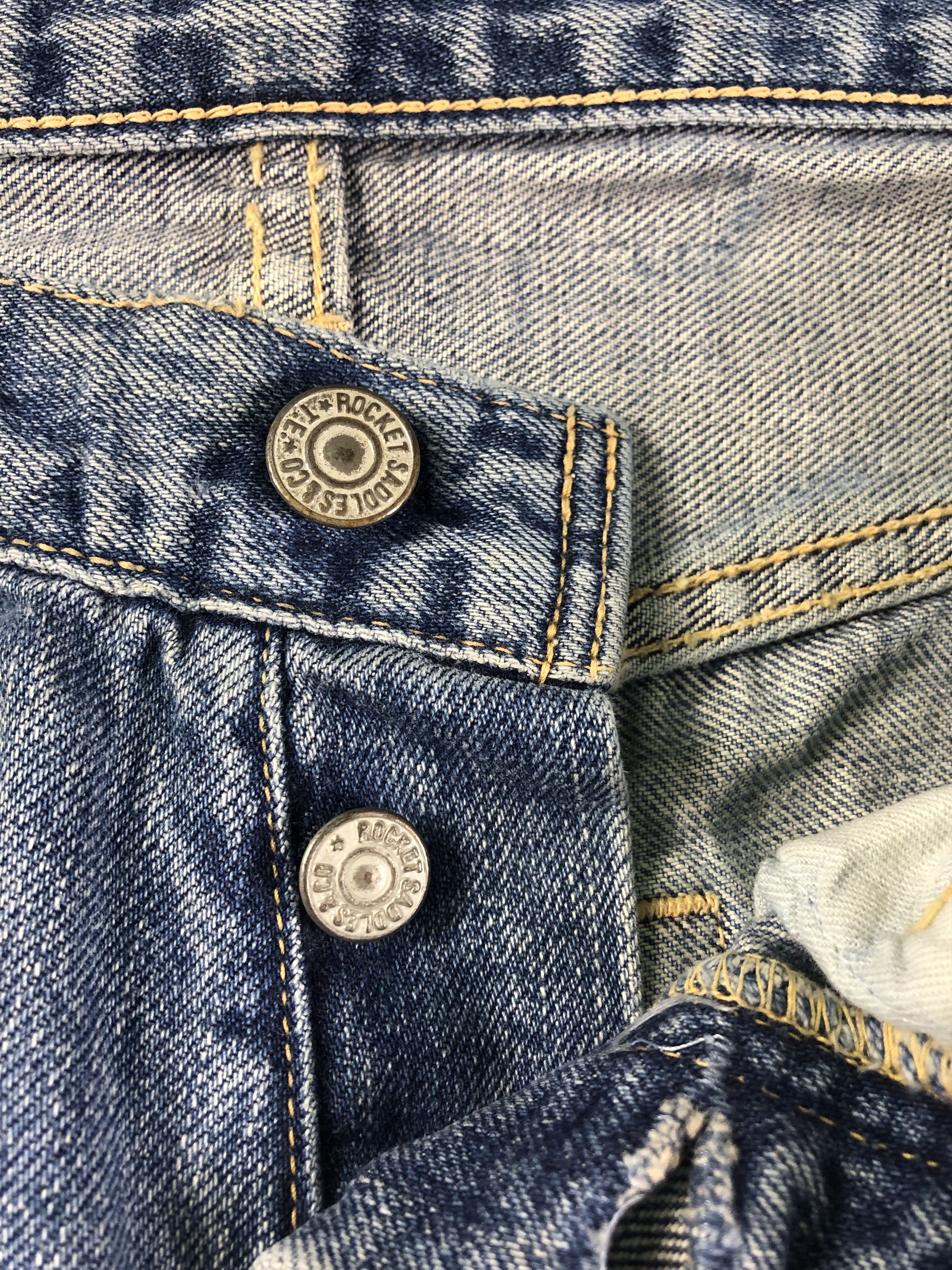 Other Rocket Saddles Selvedge Denim Jeans 30x30 Size US 30 / EU 46 - 3 Thumbnail