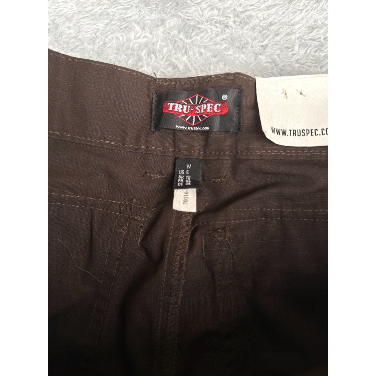 Vintage TRU-SPEC Pants Women 6 Brown Rip-Stop Cargo 24-7 Series LEO 30x28 NEW Size 28" / US 6 / IT 42 - 7 Thumbnail