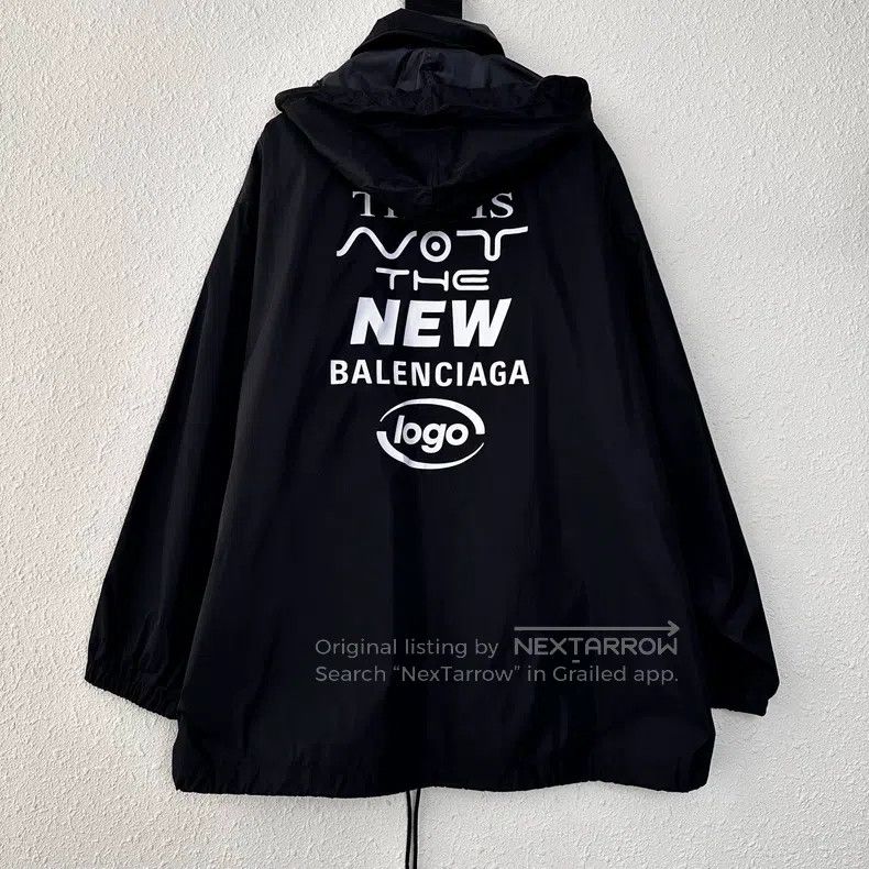 Balenciaga Balenciaga Logo embroidered New Coach jacket windbreaker Size XS / US 0-2 / IT 36-38 - 2 Thumbnail