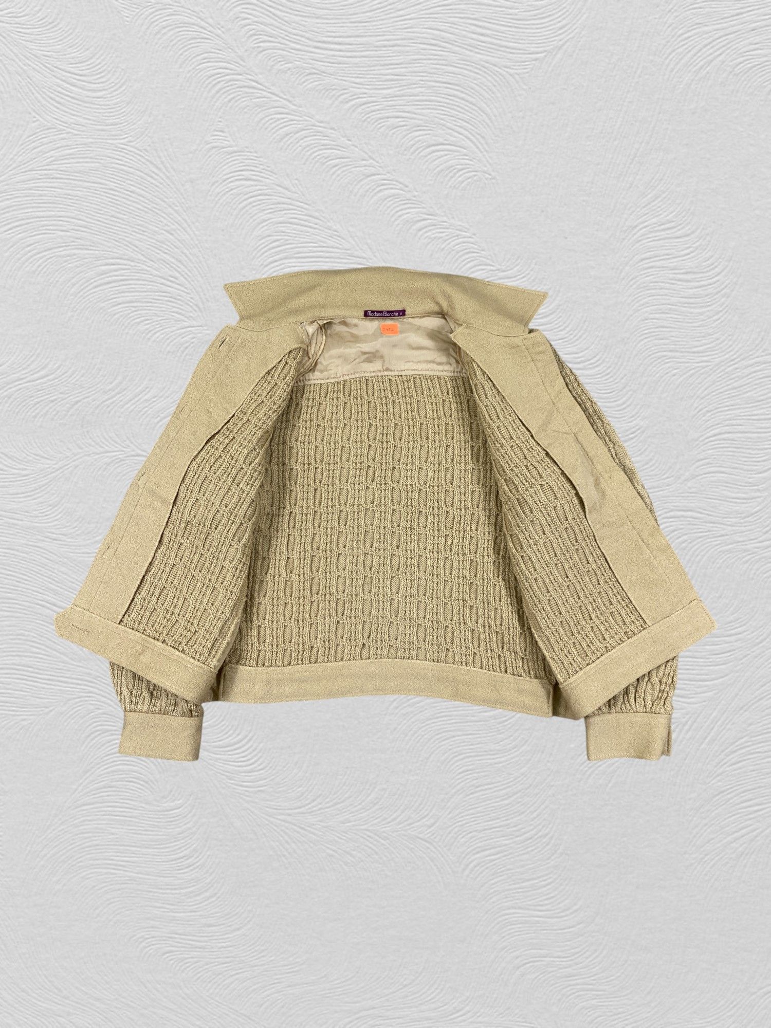 Japanese Brand Vintage Madame Blanche Knitwear Jacket- J452 Size S / US 4 / IT 40 - 3 Thumbnail