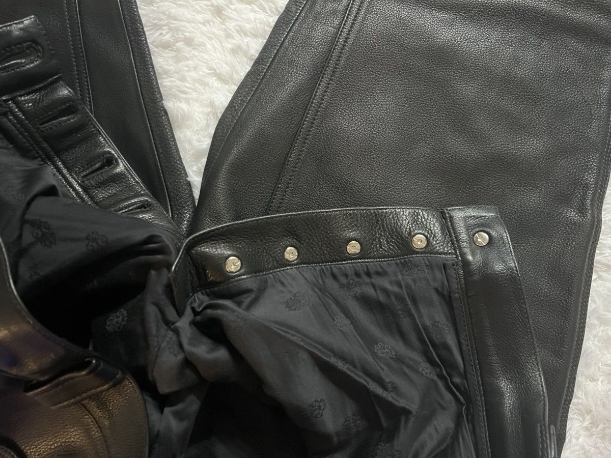 Chrome Hearts Chrome Hearts Double Knee Carpenter Leather Pants Size US 36 / EU 52 - 18 Thumbnail