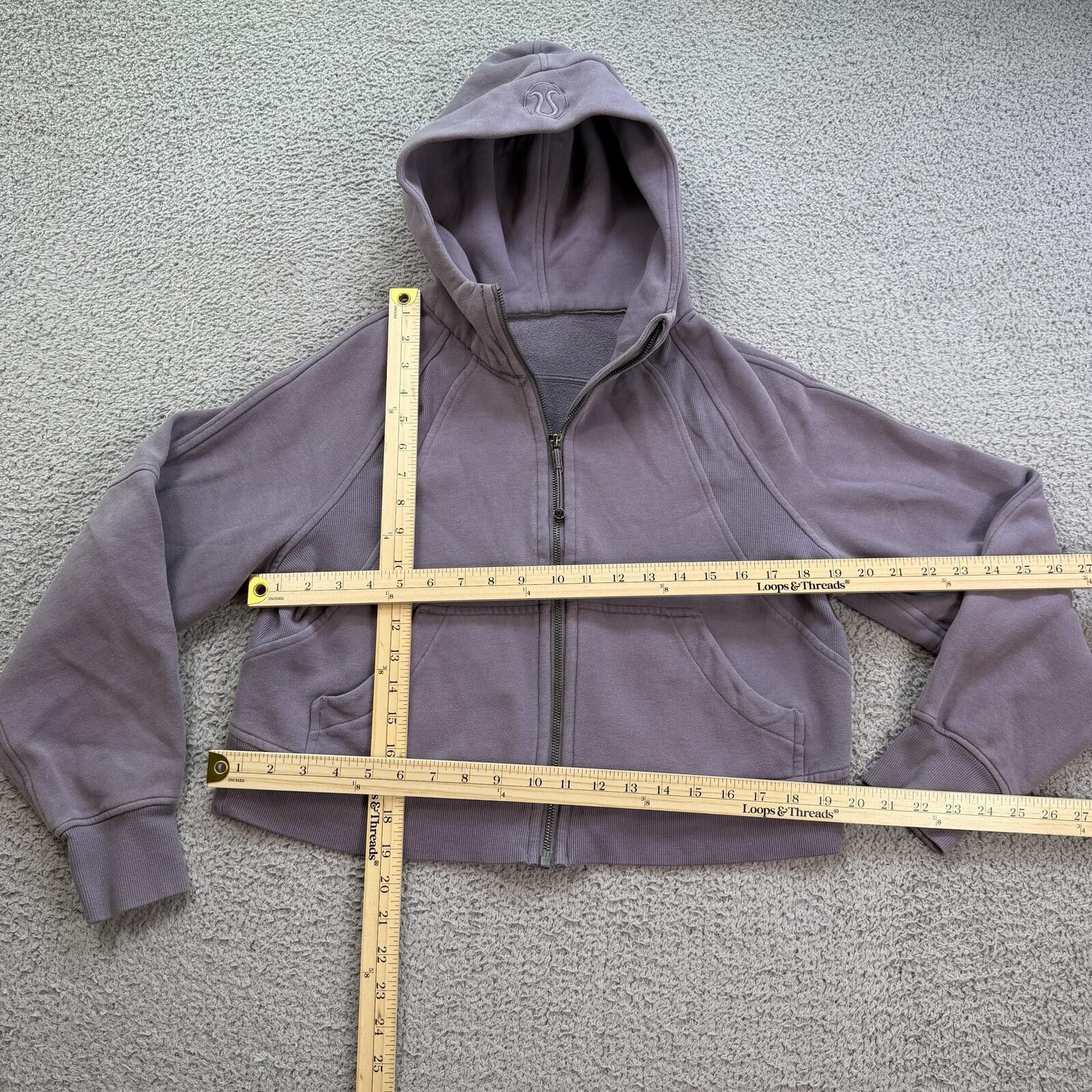 Lululemon Lululemon Scuba Half Zip Hoodie XS/S Purple Cropped Size S / US 4 / IT 40 - 3 Thumbnail