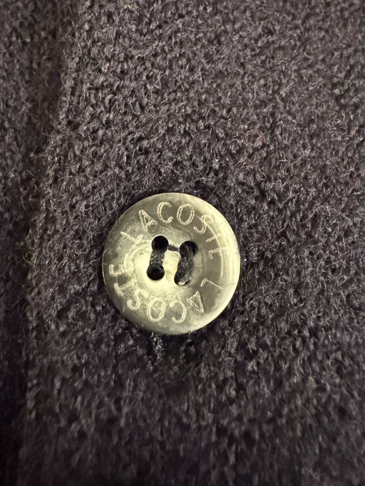 Lacoste Lacoste- Wool cardigan Vintage Size L / US 10 / IT 46 - 5 Thumbnail