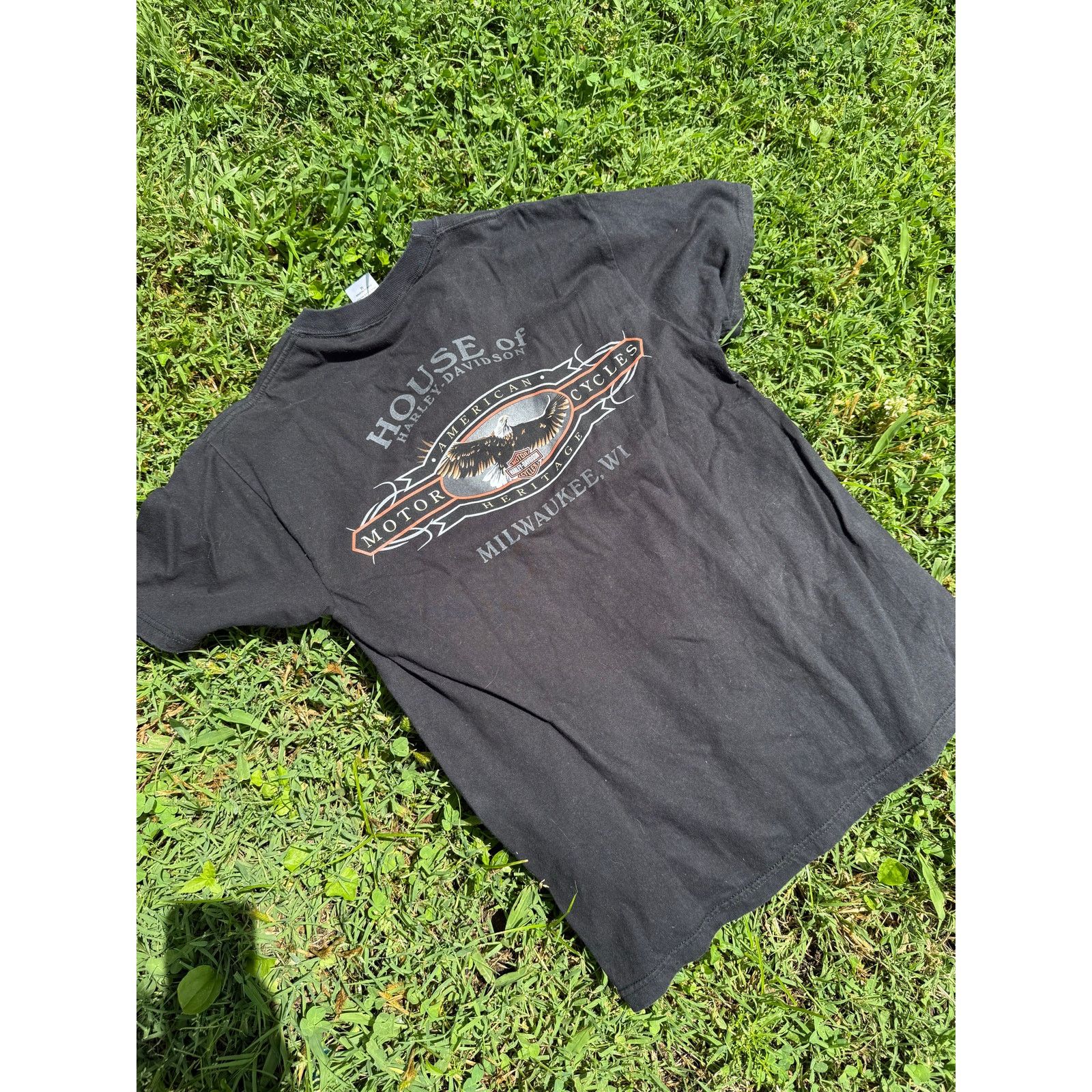 Harley Davidson Y2K Vintage Harley "Shift Happens" Tshirt Medium Size US M / EU 48-50 / 2 - 4 Thumbnail