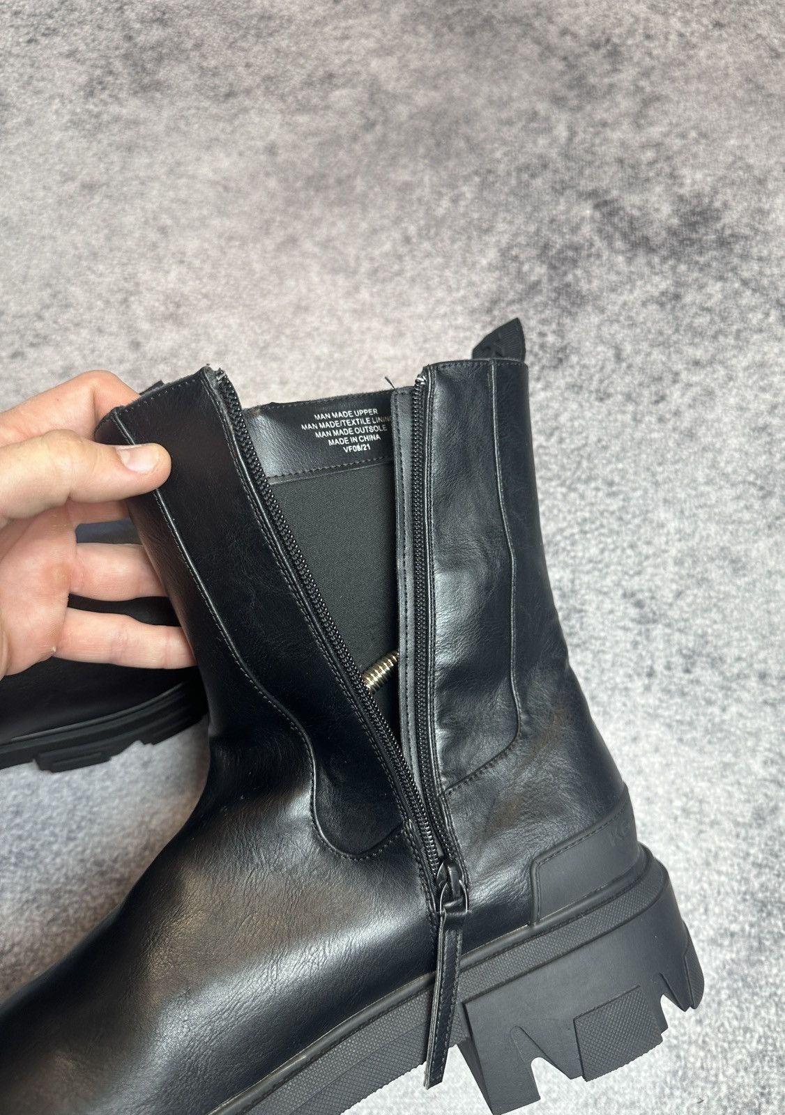 Kurt Geiger Y2K Vintage Casual Faux Leather High Boots Streetwear 44 VTg Size US 11 / EU 44 - 6 Thumbnail