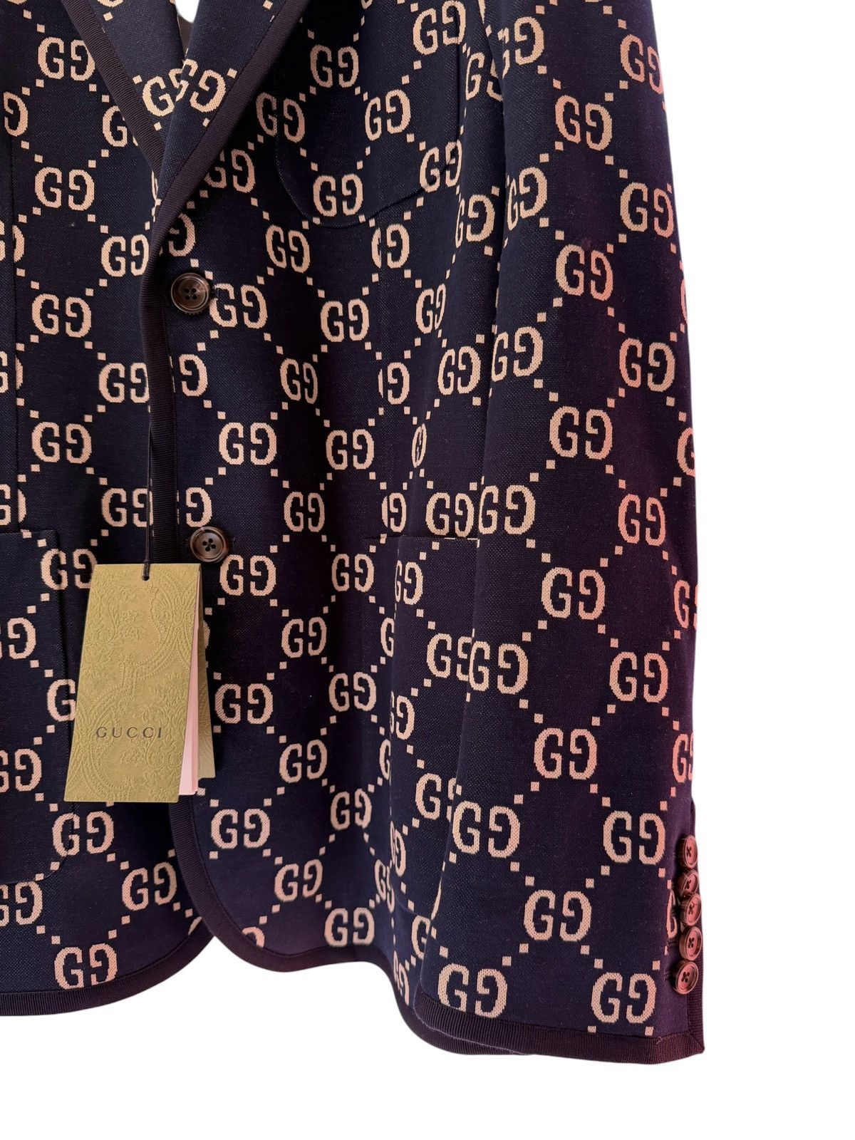 Gucci Gucci GG Jacquard Monogram Blazer Jacket Size US M / EU 48-50 / 2 - 4 Thumbnail